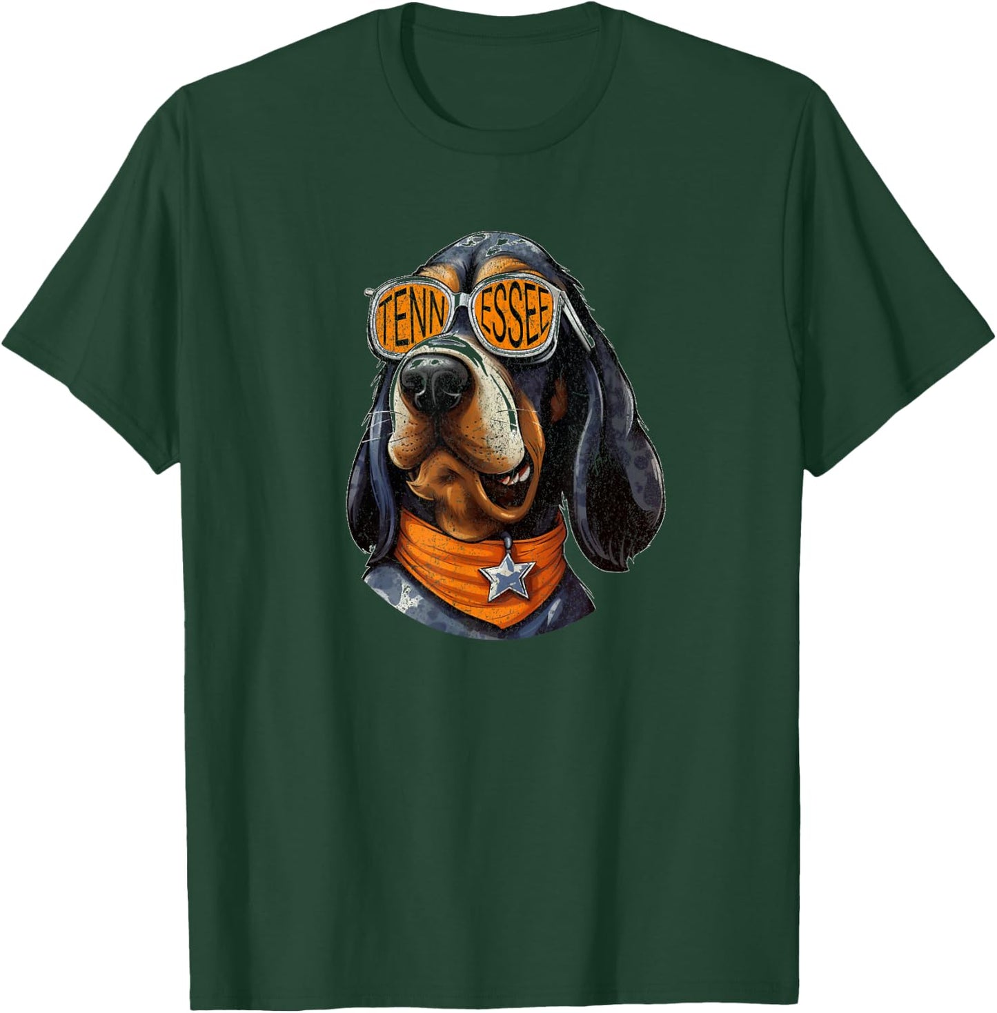 Tennessee Dog Sport Lovers | Tennessee Coonhound Fan T-Shirt - T-Shirt | Forest