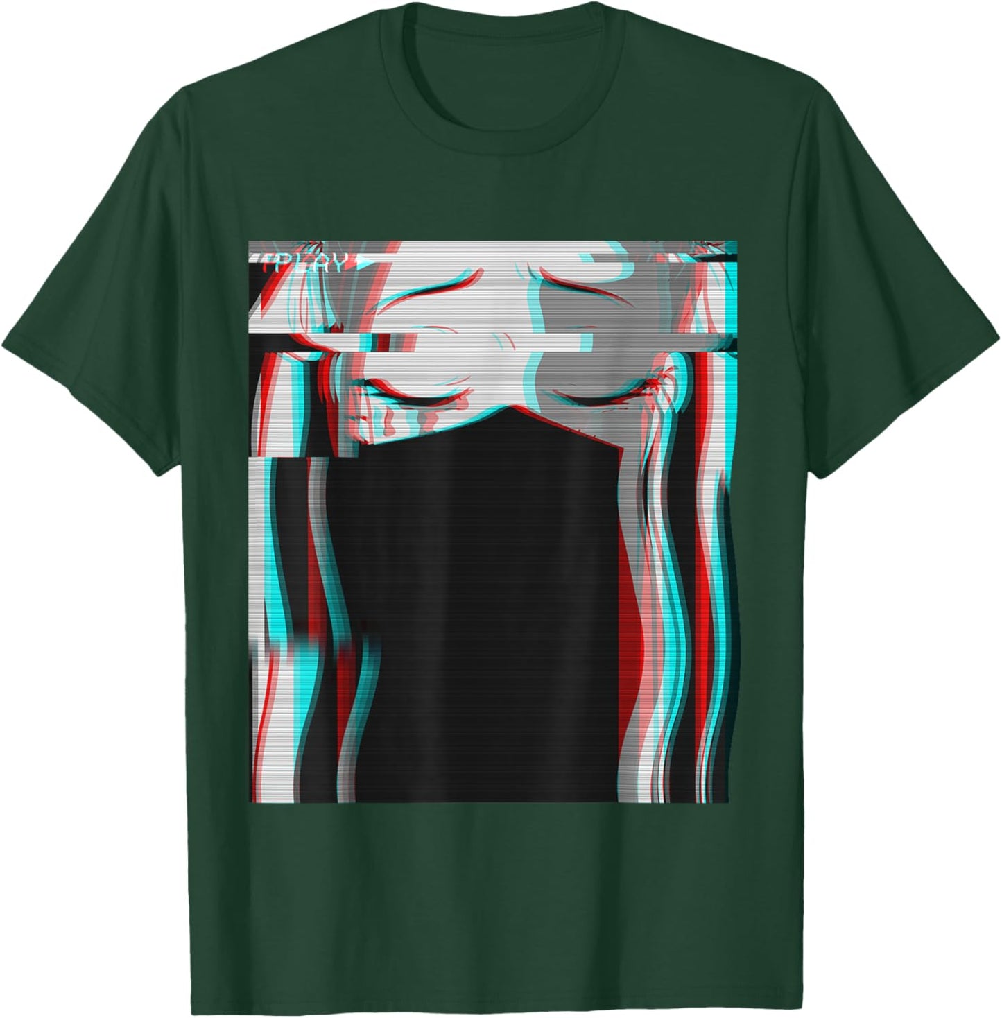 Vaporwave Aesthetic Sad Anime Girl Retro Eboy Egirl Harajuku T-Shirt - T-Shirt | Forest