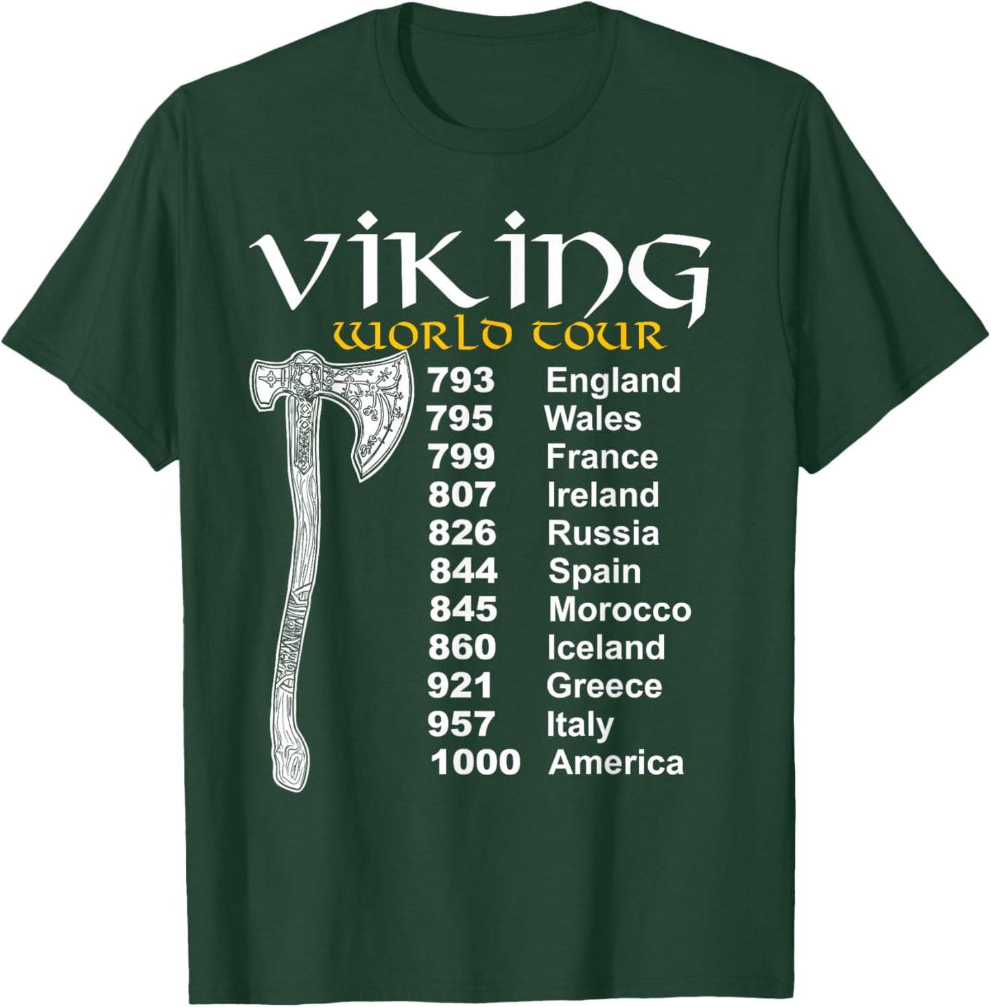 Viking World Tour T-Shirt - T-Shirt | Forest