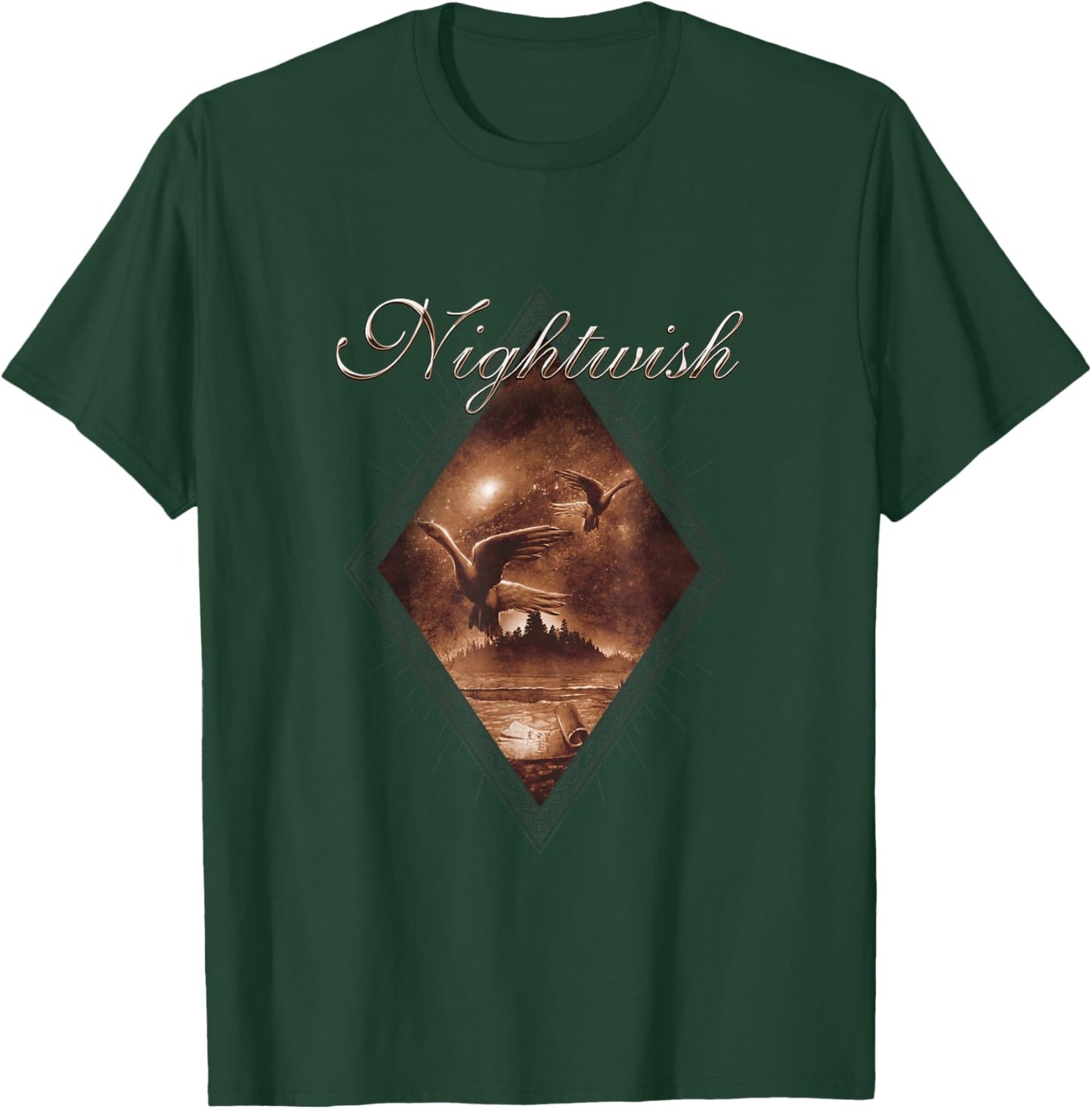 Wishmaster (album cover + Nightwish logo) T-Shirt - T-Shirt | Forest