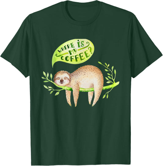 Cute Baby animals sloth nursery T-Shirt - T-Shirt | Forest