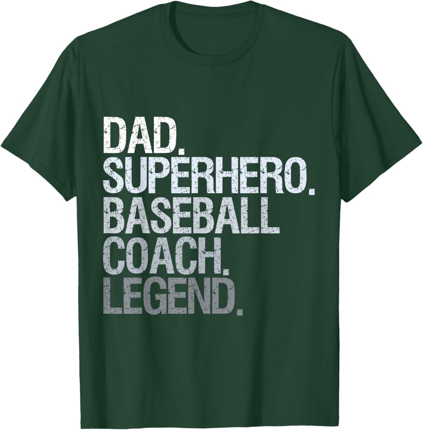 Baseball Coach dad T-Shirt - T-Shirt | Forest