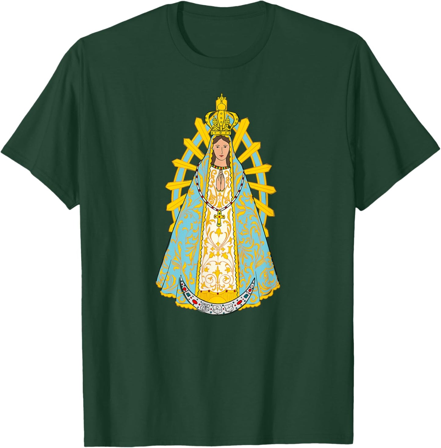 Lady of Lujan - Lady of Lujan - Virgen de Lujan T-Shirt - T-Shirt | Forest
