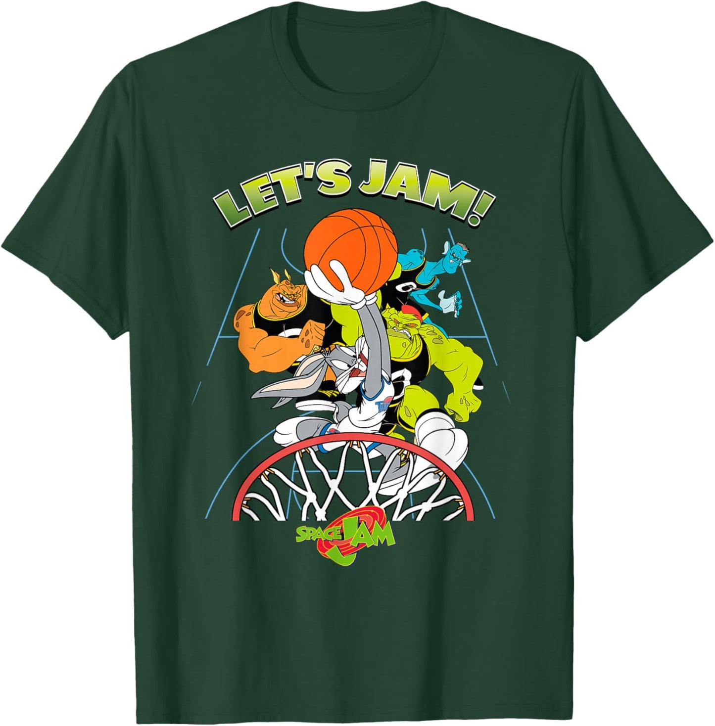Space Jam Let's Jam T-Shirt - T-Shirt | Forest