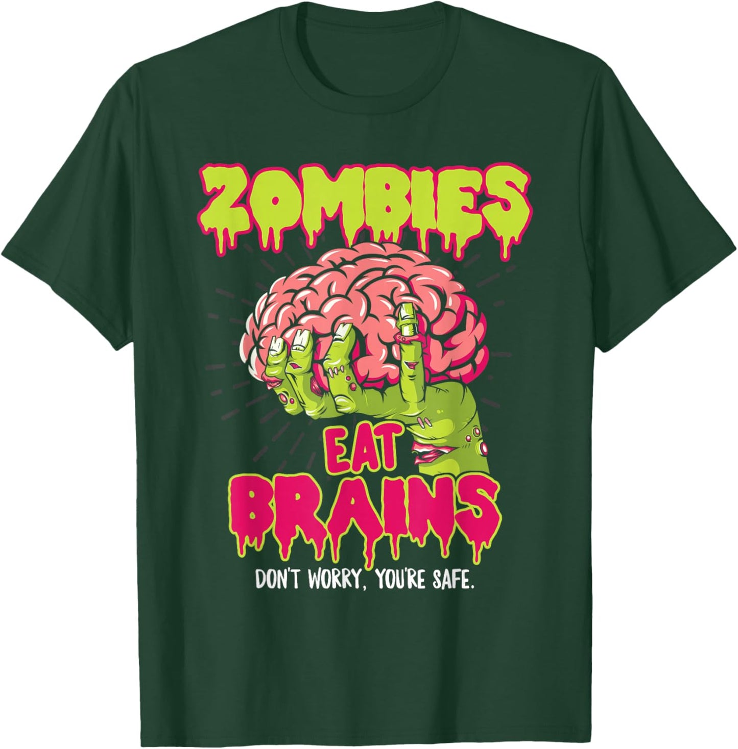 Zombies Eat Brains T-Shirt - T-Shirt | Forest