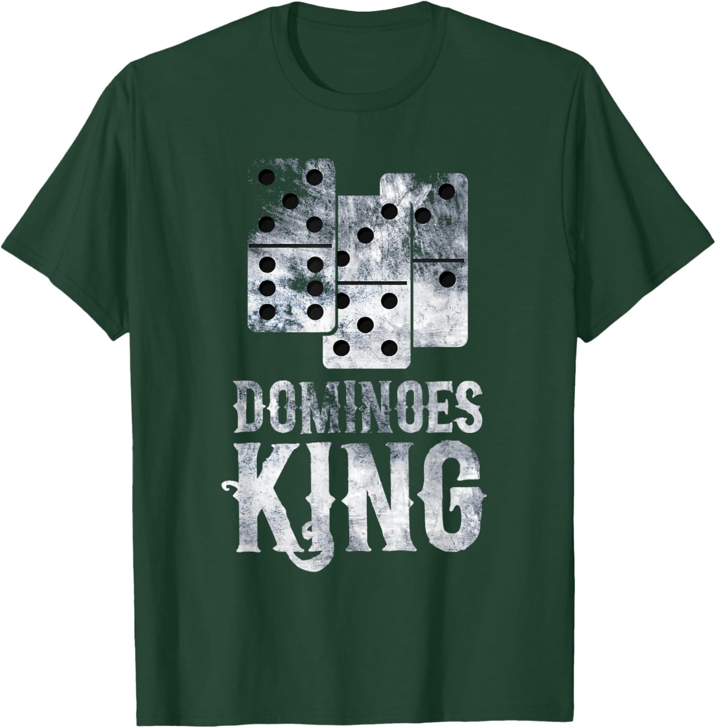 Dominoes King - Domino Player Dominoes Lover Tile Game T-Shirt - T-Shirt | Forest