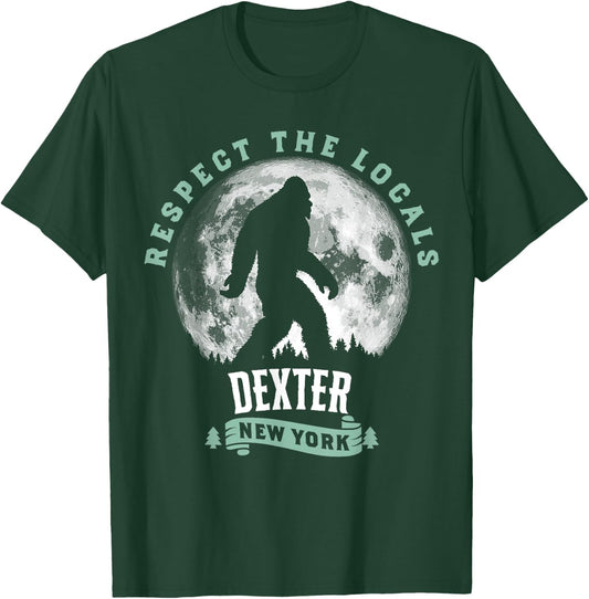 Dexter New York Respect The Locals Bigfoot Night Stroll T-Shirt - T-Shirt | Forest