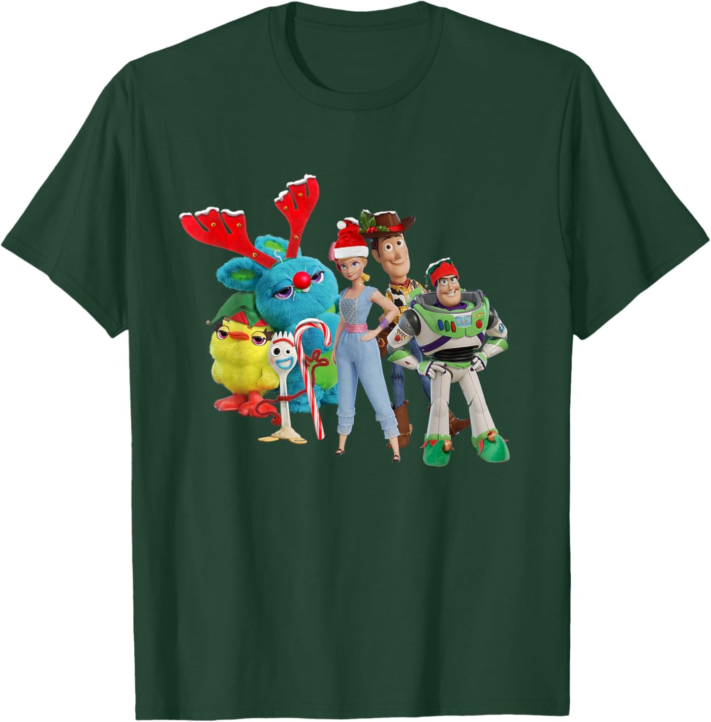Disney Pixar Toy Story 4 Characters Holiday T-Shirt - T-Shirt | Forest