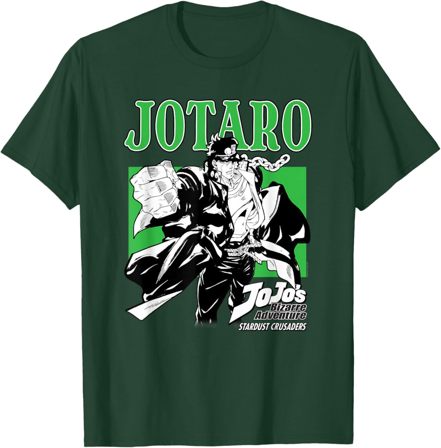 JoJo's Bizarre Adventure Stardust Crusaders Jotaro Anime T-Shirt - T-Shirt | Forest