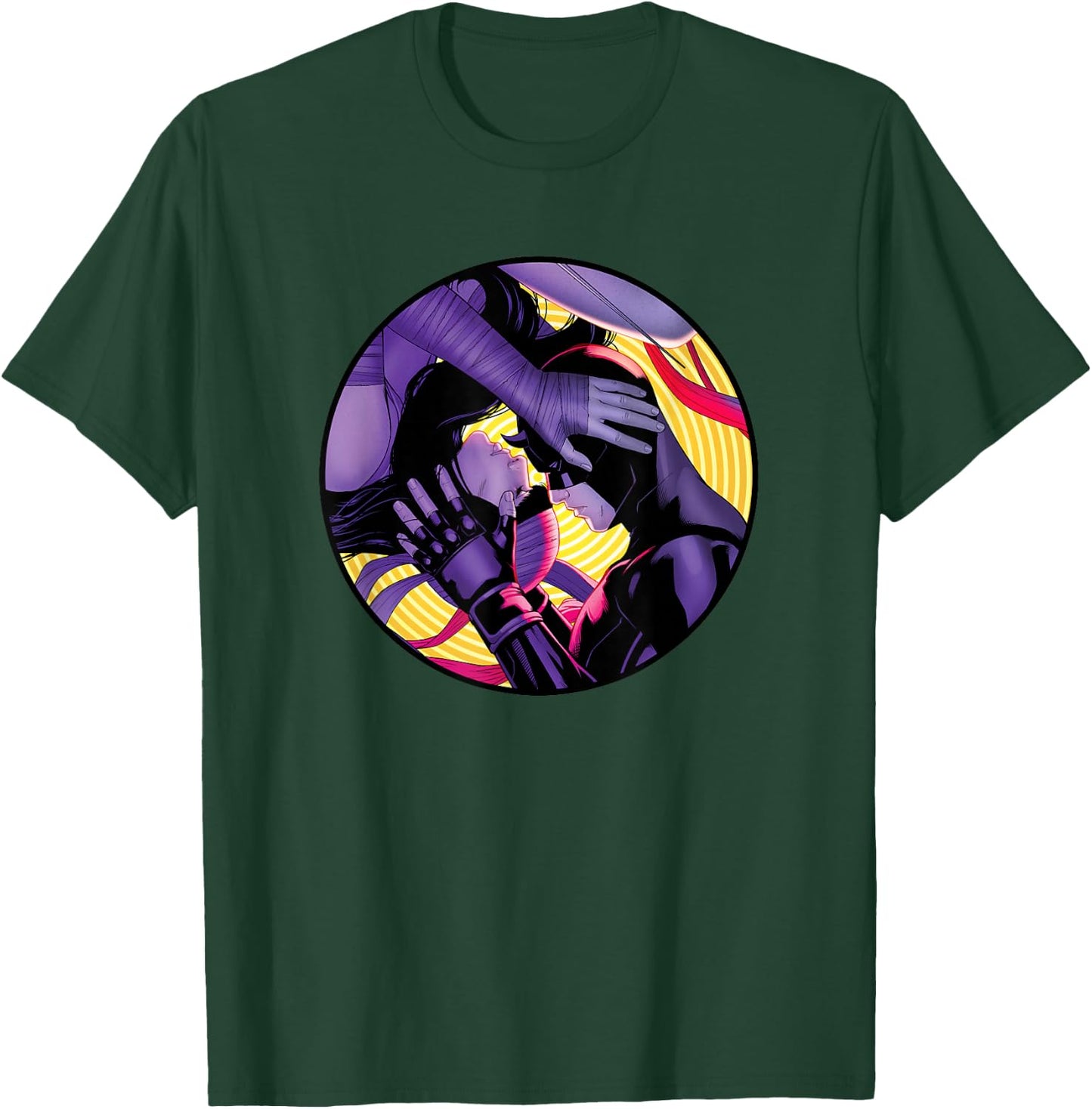 Marvel Daredevil & Elektra Variant Cover Valentine's Day T-Shirt - T-Shirt | Forest
