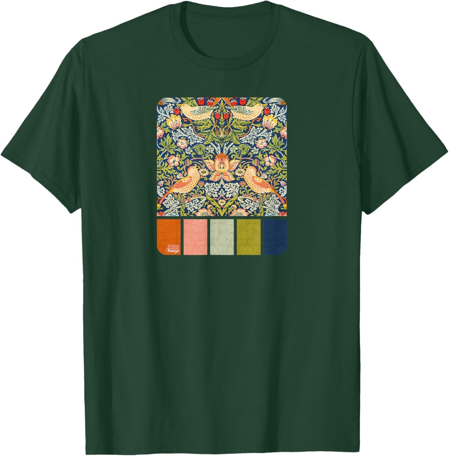 Color Swatch Collection No.2, Bird Lovers T-Shirt - T-Shirt | Forest