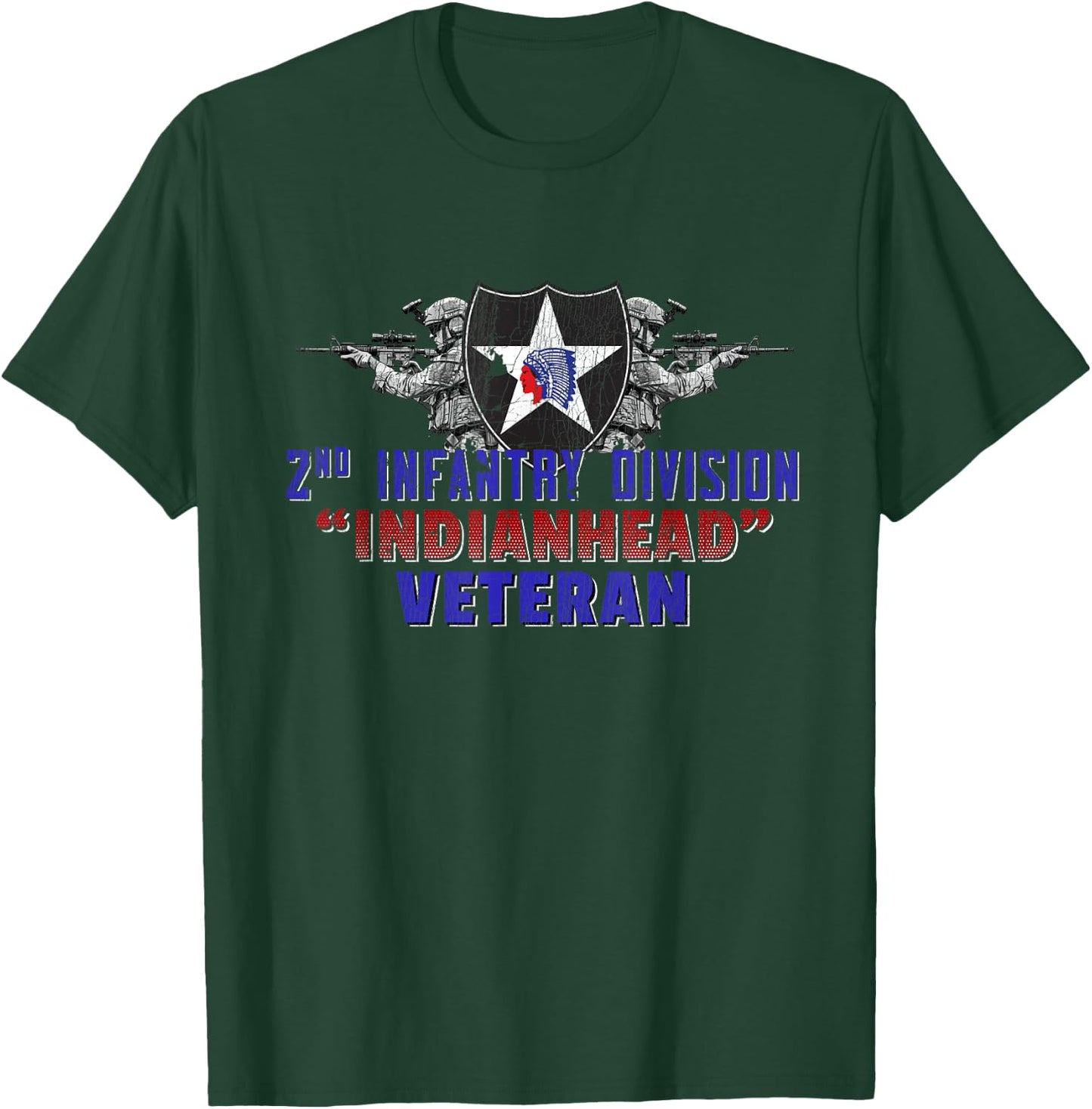 2nd Infantry Division 2nd ID 2ID Camp Humphreys Indianhead T-Shirt - T-Shirt | Forest