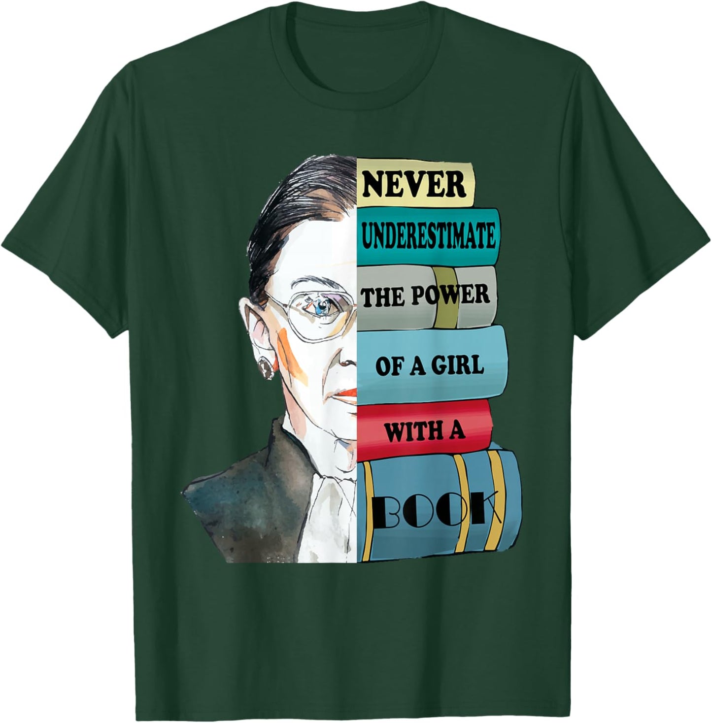 Ruth Bader Ginsburg Costume Top Liberal Feminists Kids Women Small T-Shirt - T-Shirt | Forest