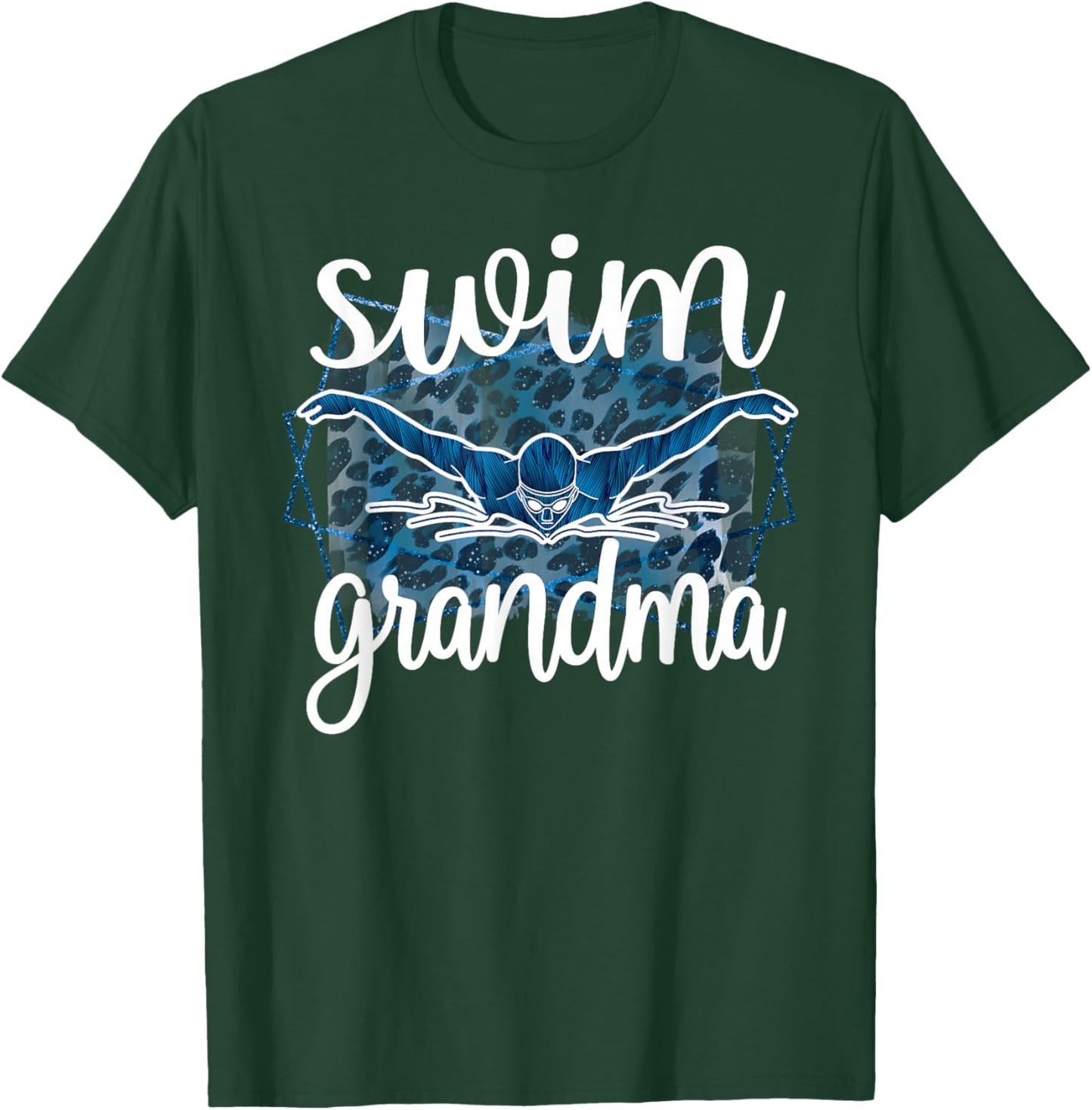 Swim Grandma Proud Swim Grandmother Of A Swimmer T-Shirt - T-Shirt | Forest