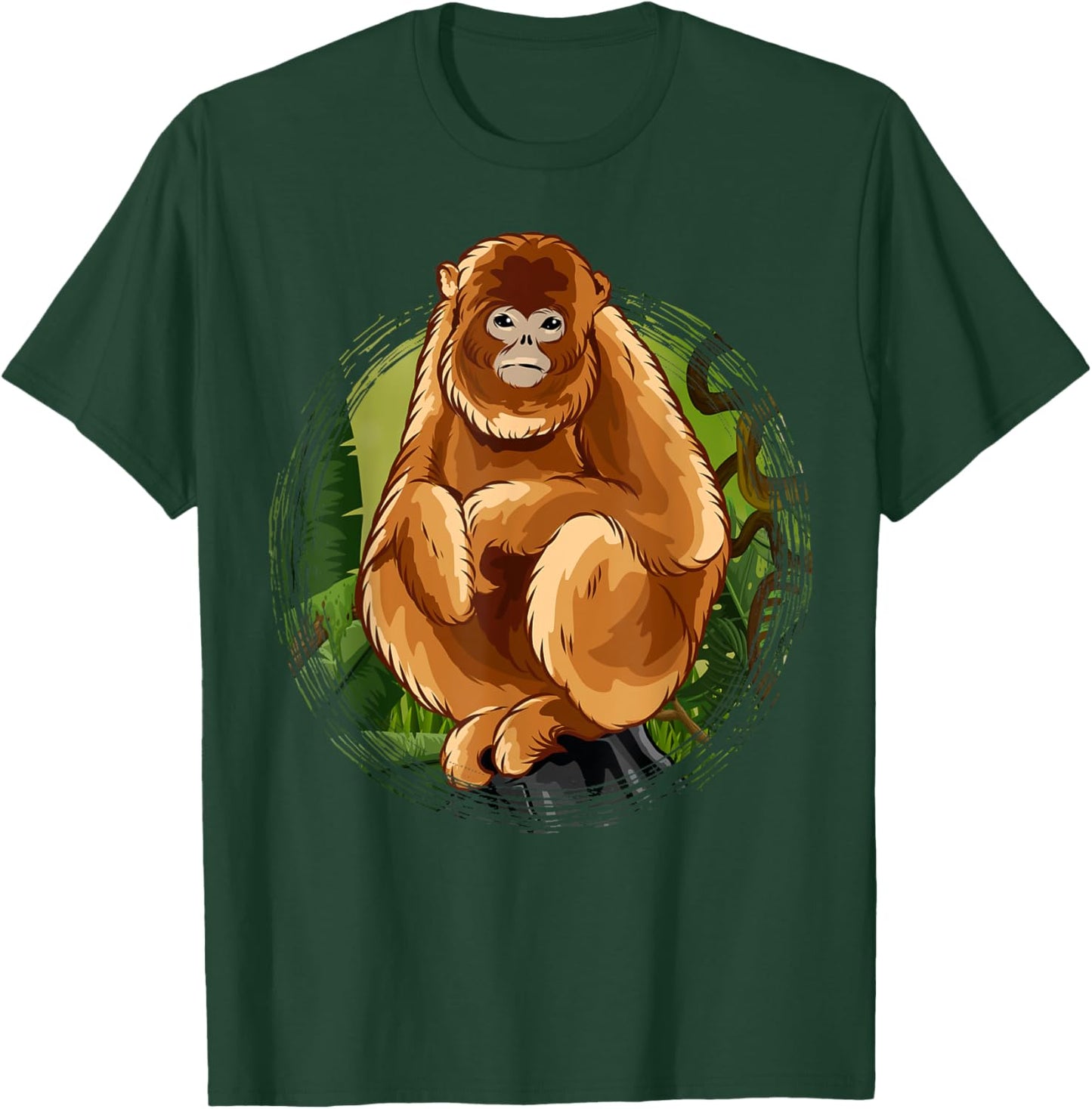 Golden Snub-Nosed Monkey Cute Monkey T-Shirt - T-Shirt | Forest