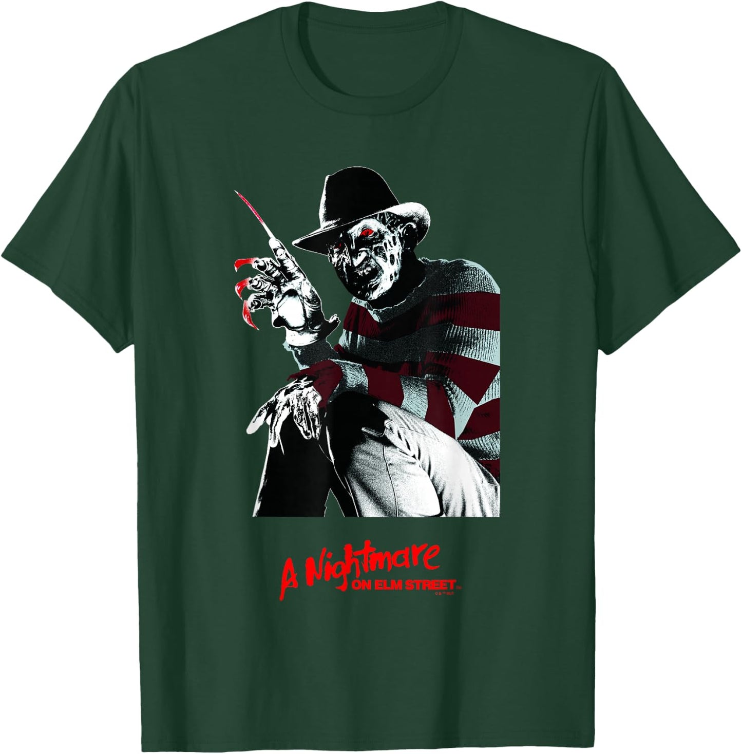 A Nightmare On Elm Street Halloween Creepy Freddy Krueger T-Shirt - T-Shirt | Forest