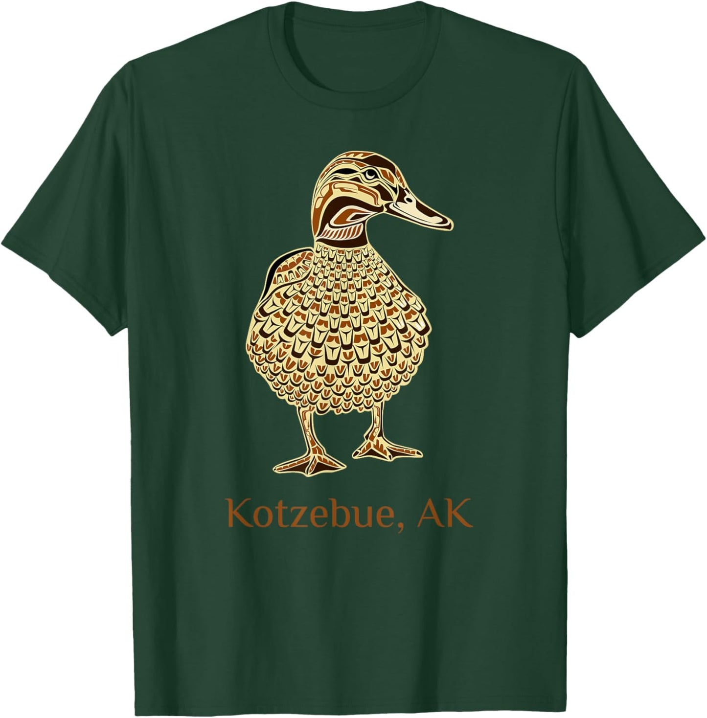 Kotzebue Alaska Mallard Duck Bird Lover Native American T-Shirt - T-Shirt | Forest