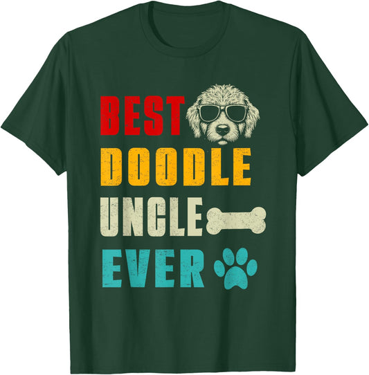 Funny Goldendoodle Dad Best Doodle Uncle Ever T-Shirt - T-Shirt | Forest