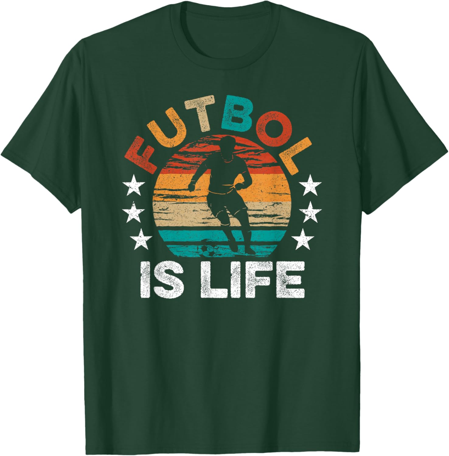 Futbol Is Life Funny futbol Lover Saying Men's Women's T-Shirt - T-Shirt | Forest