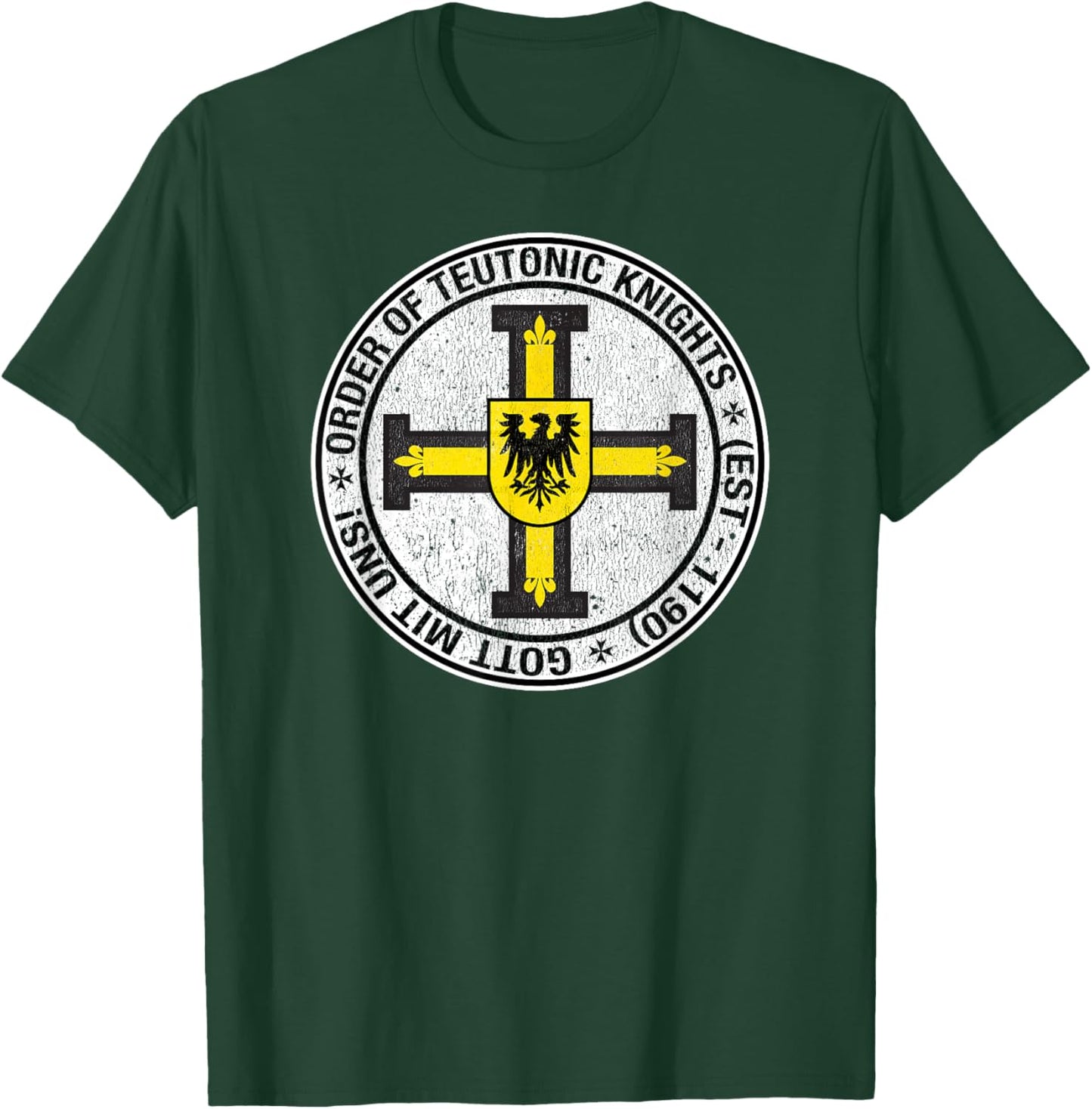 Signs and Symbols Order of the Knights Teutonic Coat of Arms T-Shirt - T-Shirt | Forest
