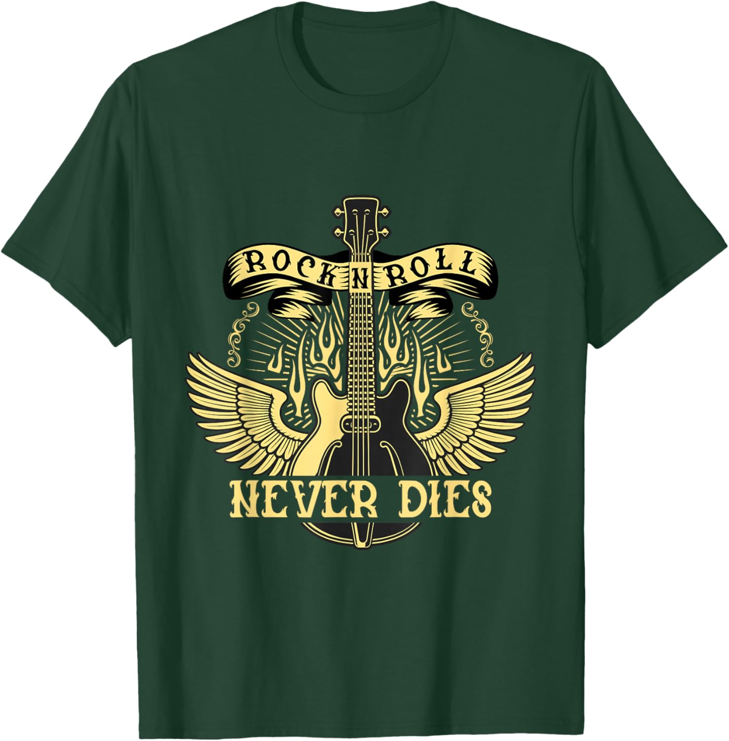 Sock hop costume greaser Babe - Rock N Roll Never Dies T-Shirt - T-Shirt | Forest