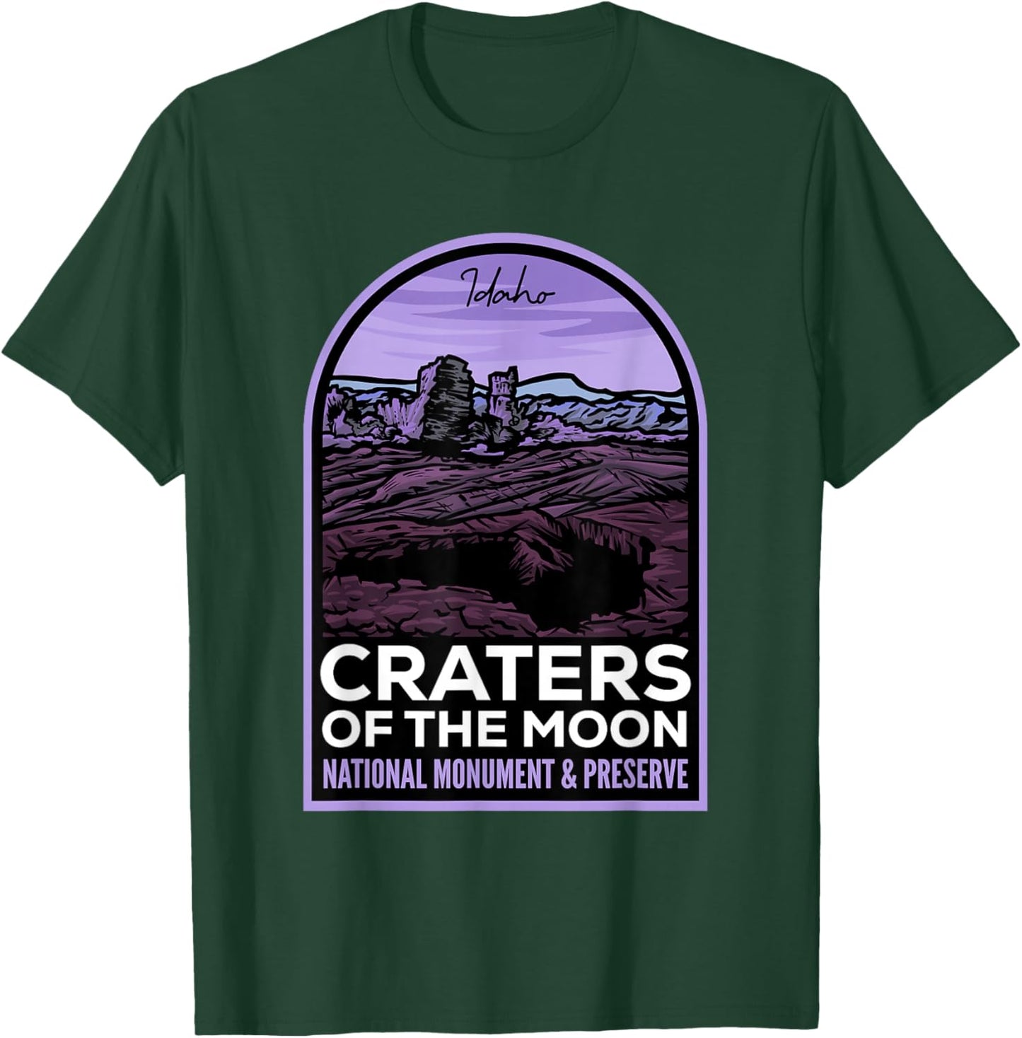 Craters of the Moon Idaho T-Shirt - T-Shirt | Forest