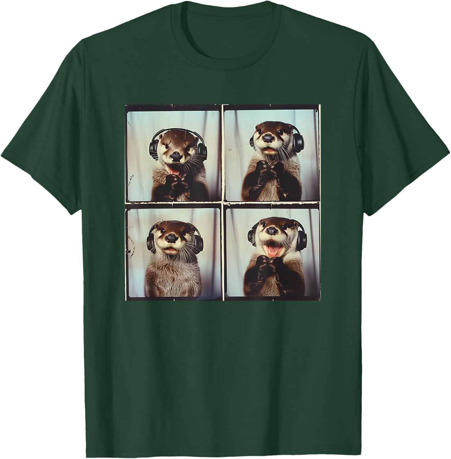 Cute Sea Otter ASD Autism Sensory Music Autistic Otter Lover T-Shirt - T-Shirt | Forest