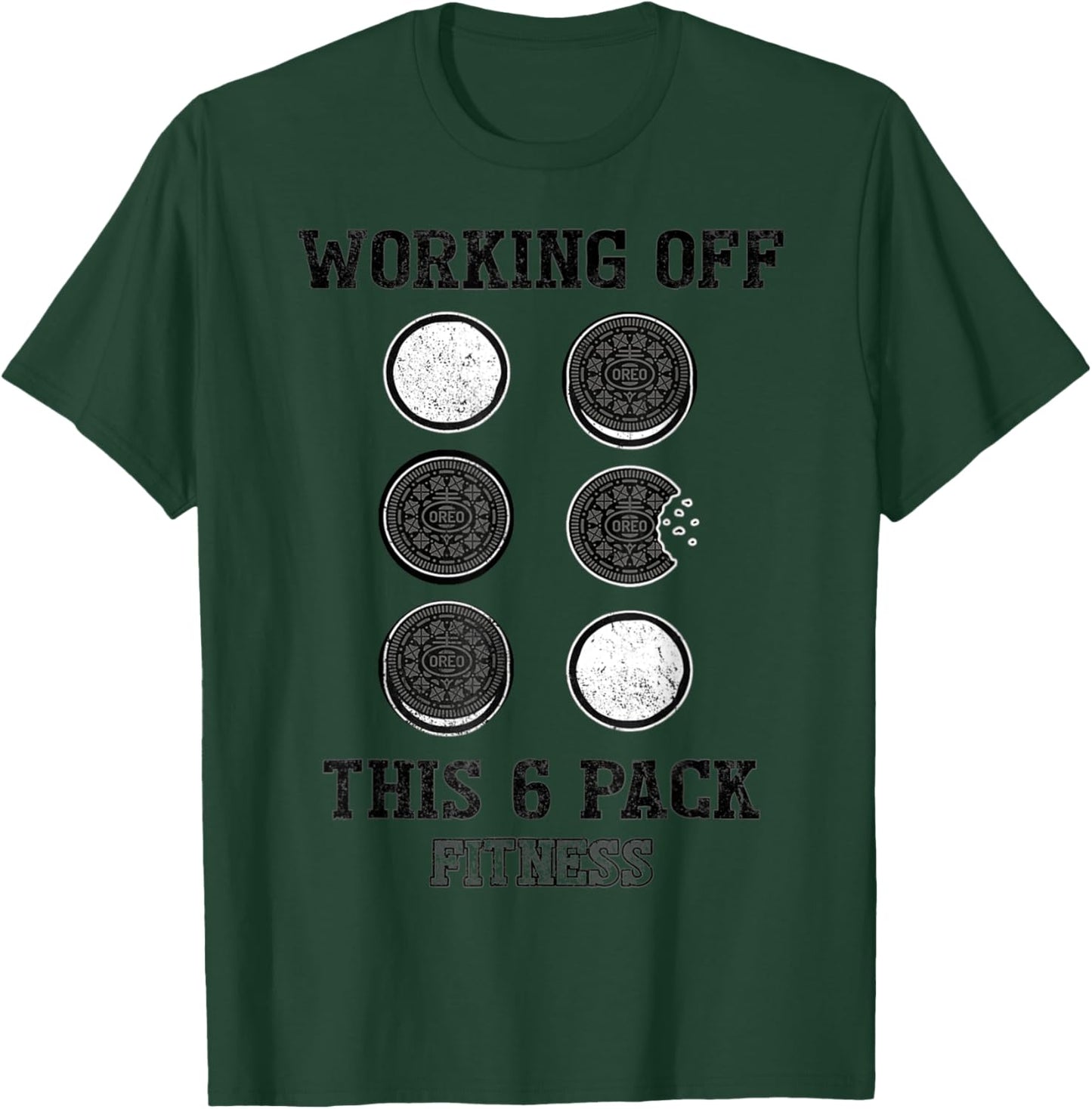 Working Off This 6 Pack Fitness T-Shirt - T-Shirt | Forest