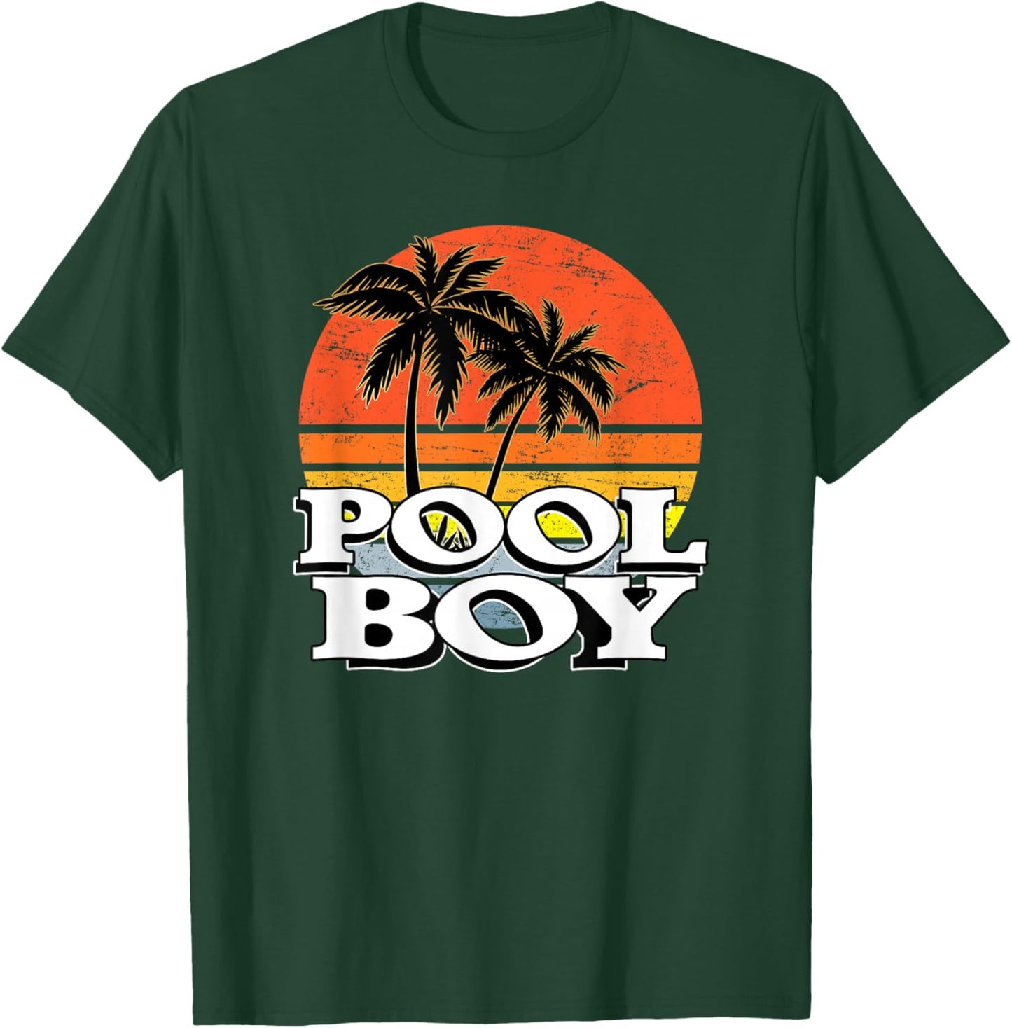 Poolboy - perfect fun holiday, beach, pool, statement design T-Shirt - T-Shirt | Forest