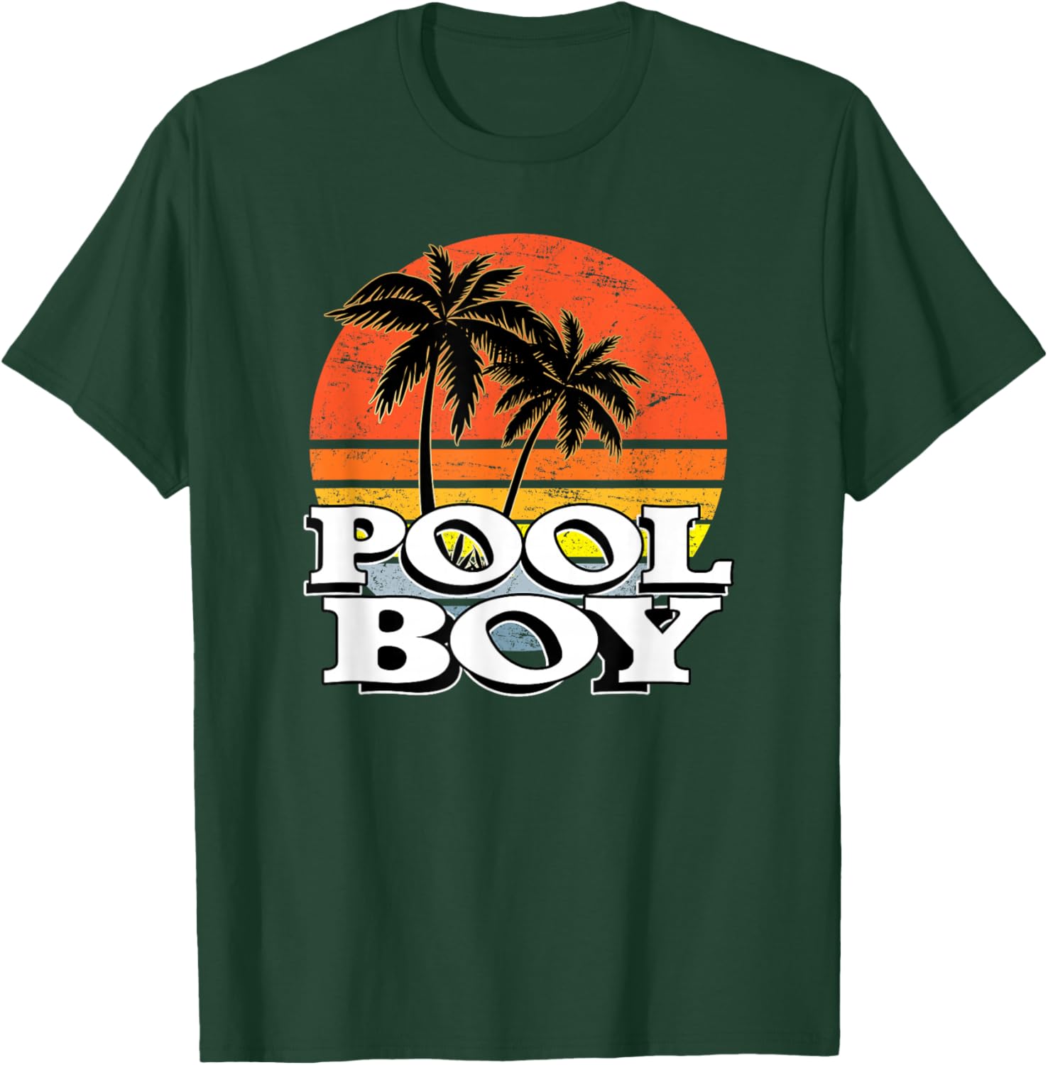 Poolboy - perfect fun holiday, beach, pool, statement design T-Shirt - T-Shirt | Forest
