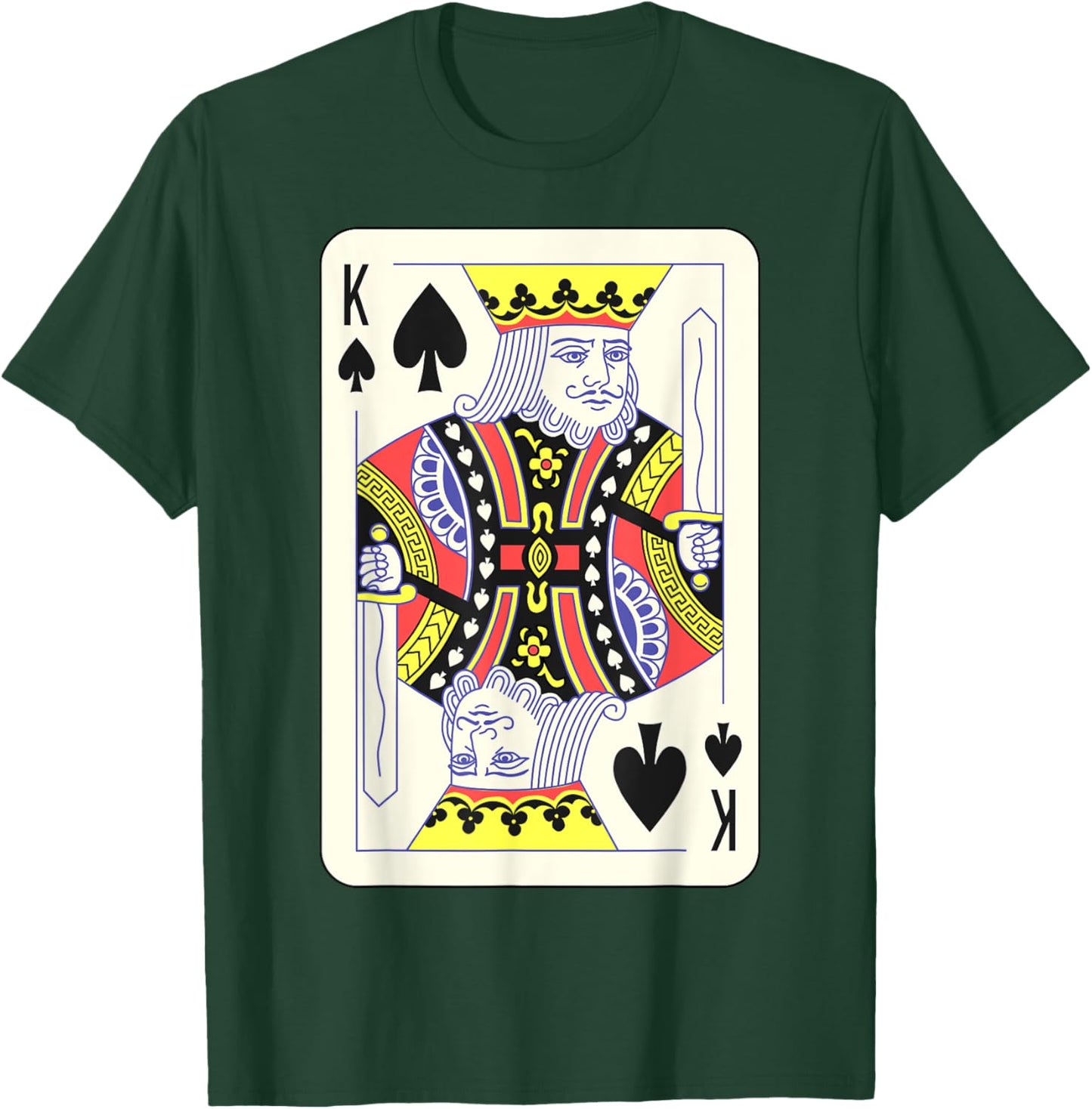 King of Spades Playing Card | Couples Halloween Costume T-Shirt - T-Shirt | Forest