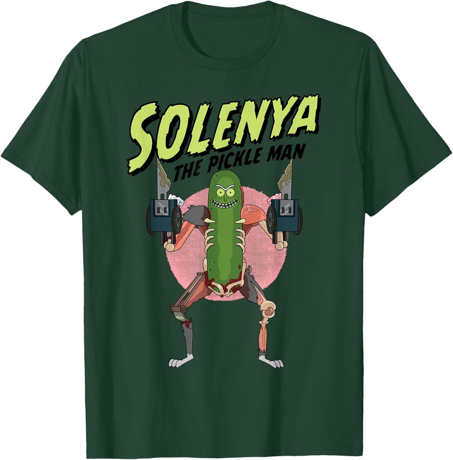 Rick and Morty Pickle Man Solenya Adult Cartoon Design T-Shirt - T-Shirt | Forest