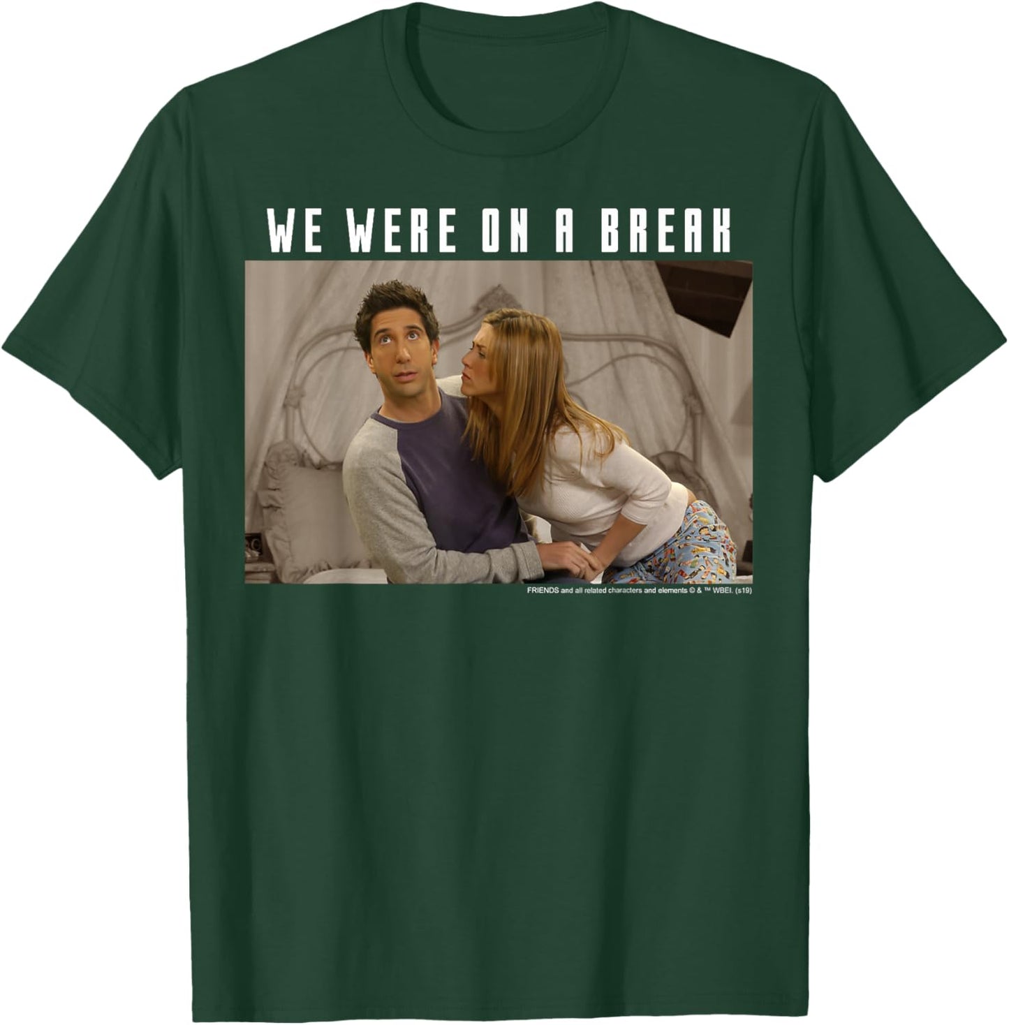 Friends Ross & Rachel We Were On A Break Portrait T-Shirt - T-Shirt | Forest