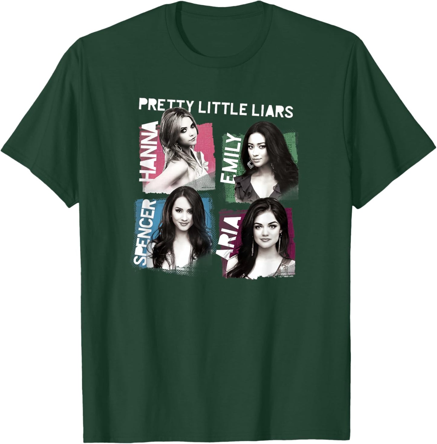 Pretty Little Liars Group Name Boxes T-Shirt - T-Shirt | Forest