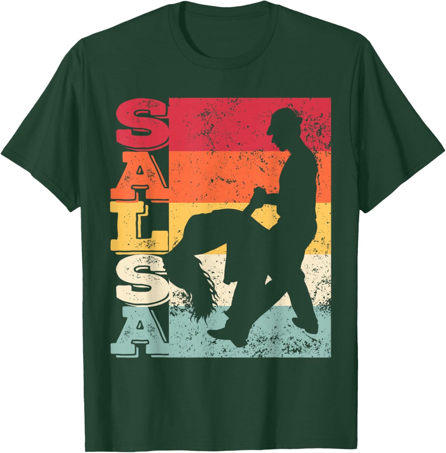 Salsa Festival Vintage Latin Dance for Salsero and Salsera T-Shirt - T-Shirt | Forest