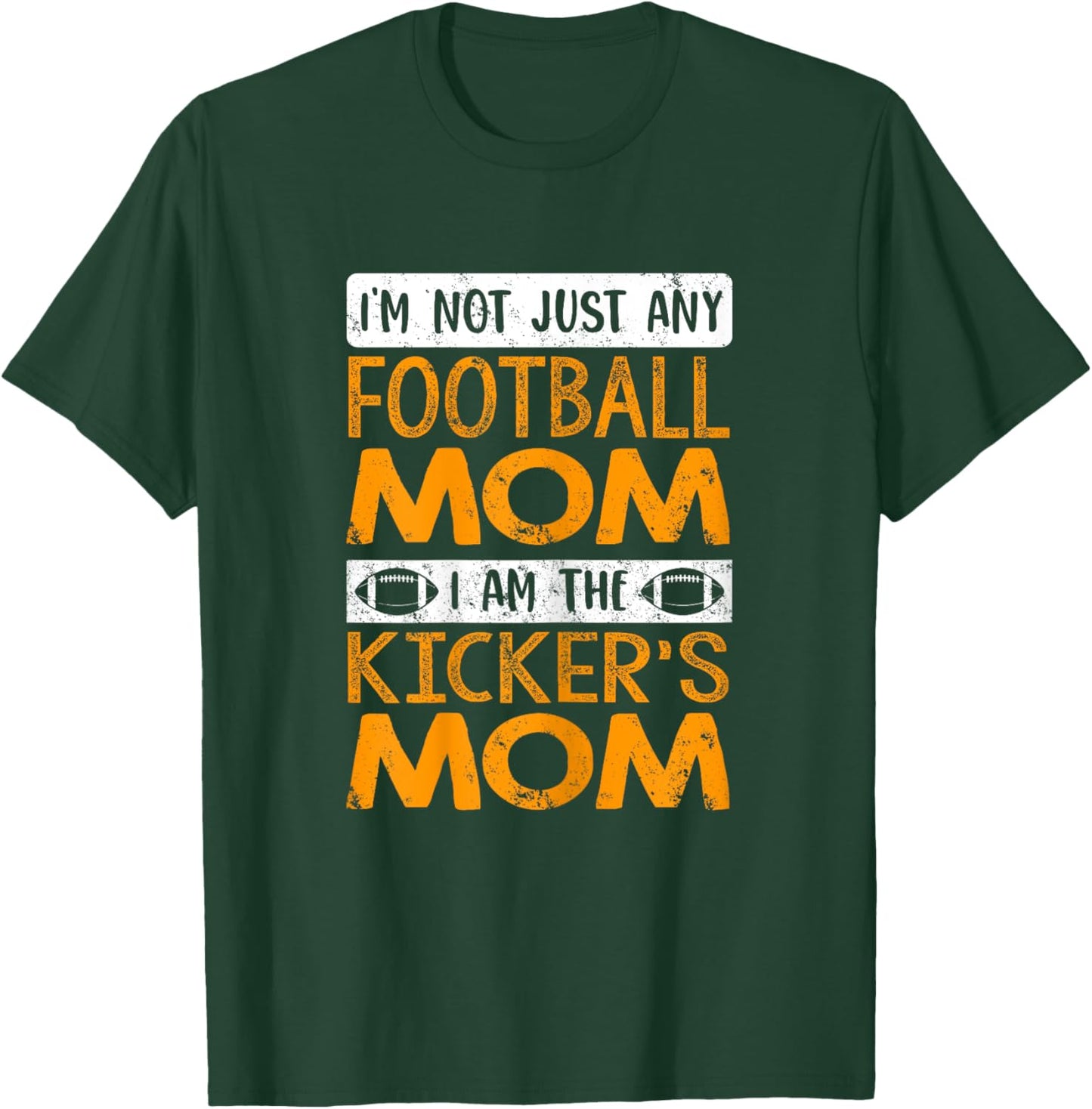 Funny Football Lover Graphic Mom Football Kicker T-Shirt - T-Shirt | Forest