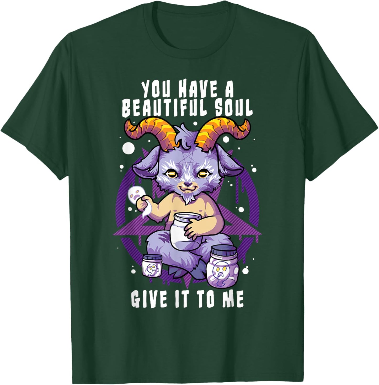 You Have a Beautiful Soul Satanic Baphomet Halloween Costume T-Shirt - T-Shirt | Forest