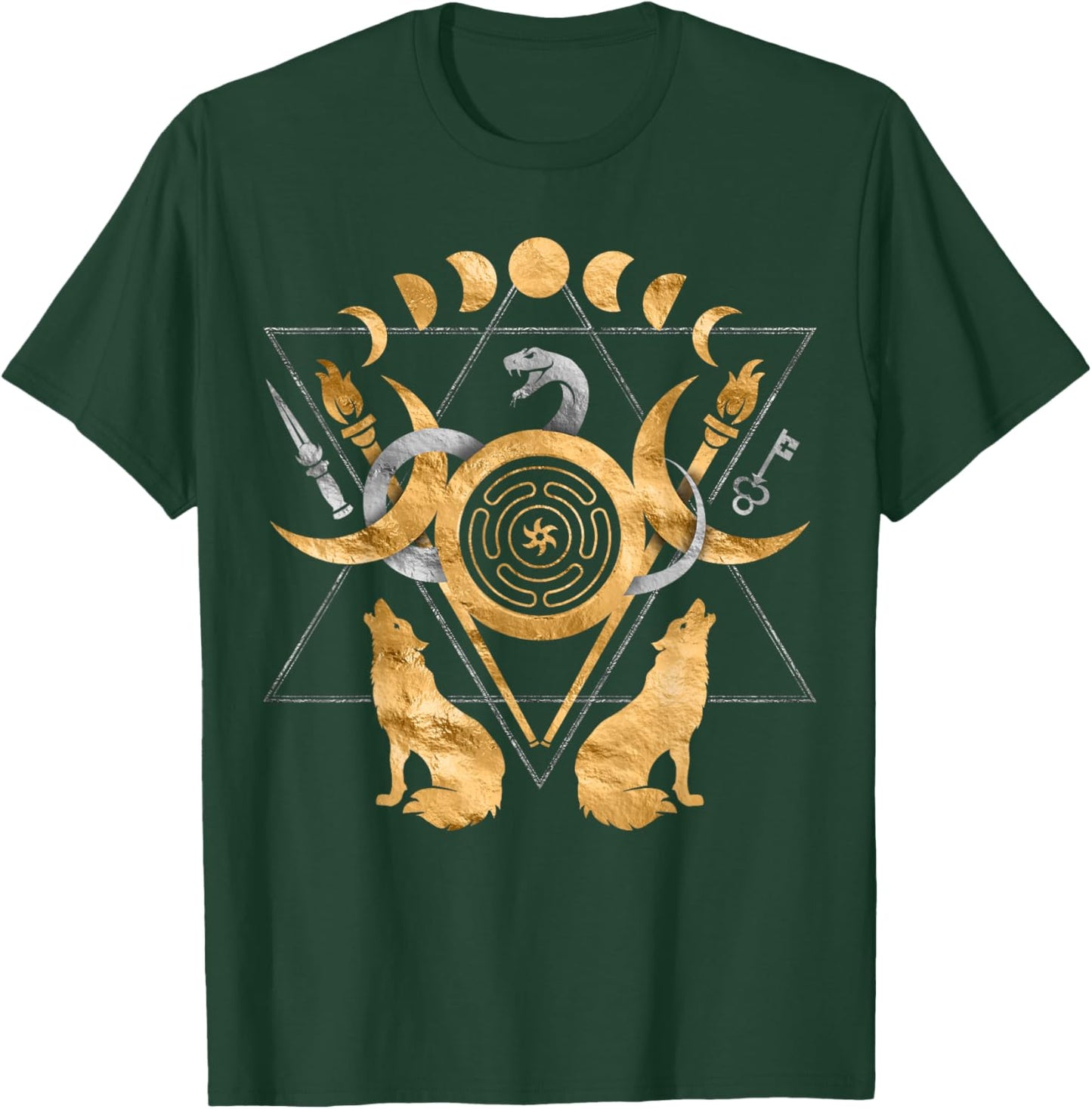 Symbols of Hecate Ornament T-Shirt - T-Shirt | Forest