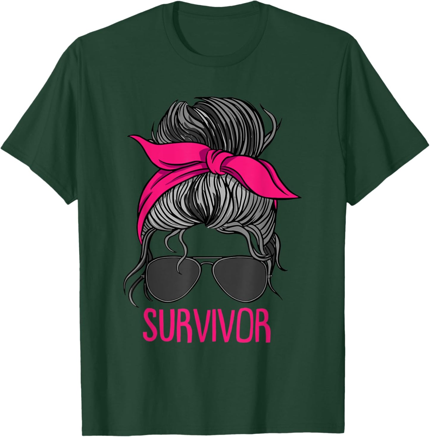 Breast Cancer Survivor Breast Cancer T-Shirt - T-Shirt | Forest