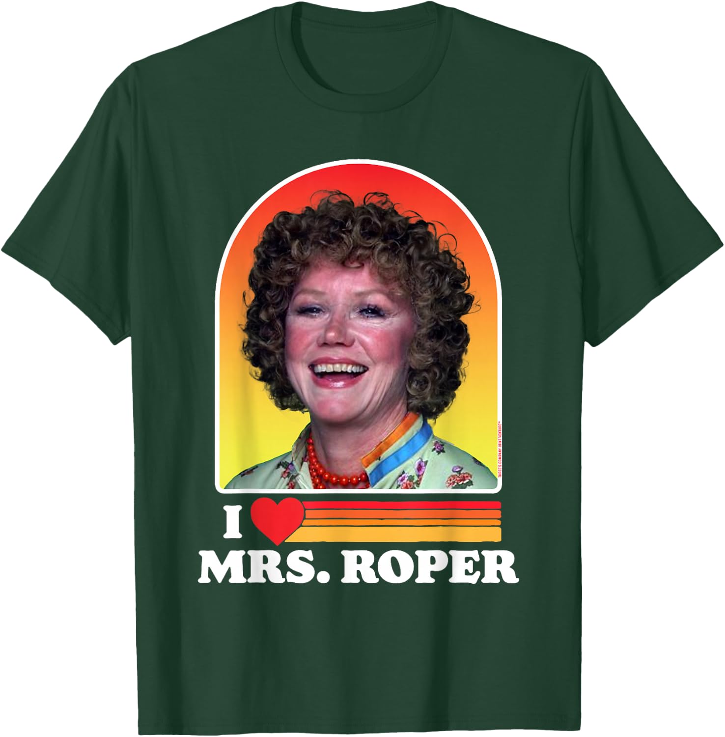 I Love Mrs Roper Helen Roper Three's Company Retro T-Shirt - T-Shirt | Forest