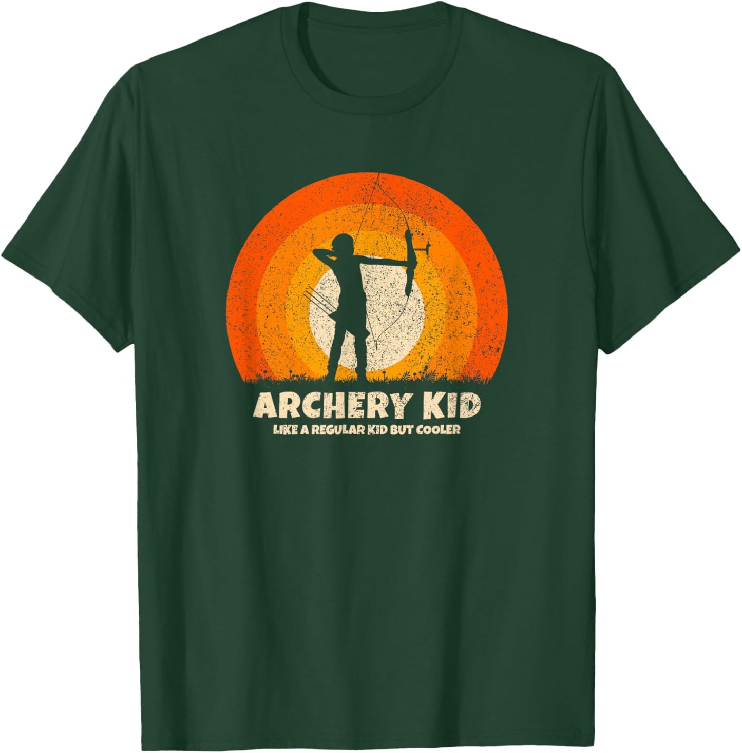 Archery Kid for Bow Hunting Kid Archer Youth Archery T-Shirt - T-Shirt | Forest