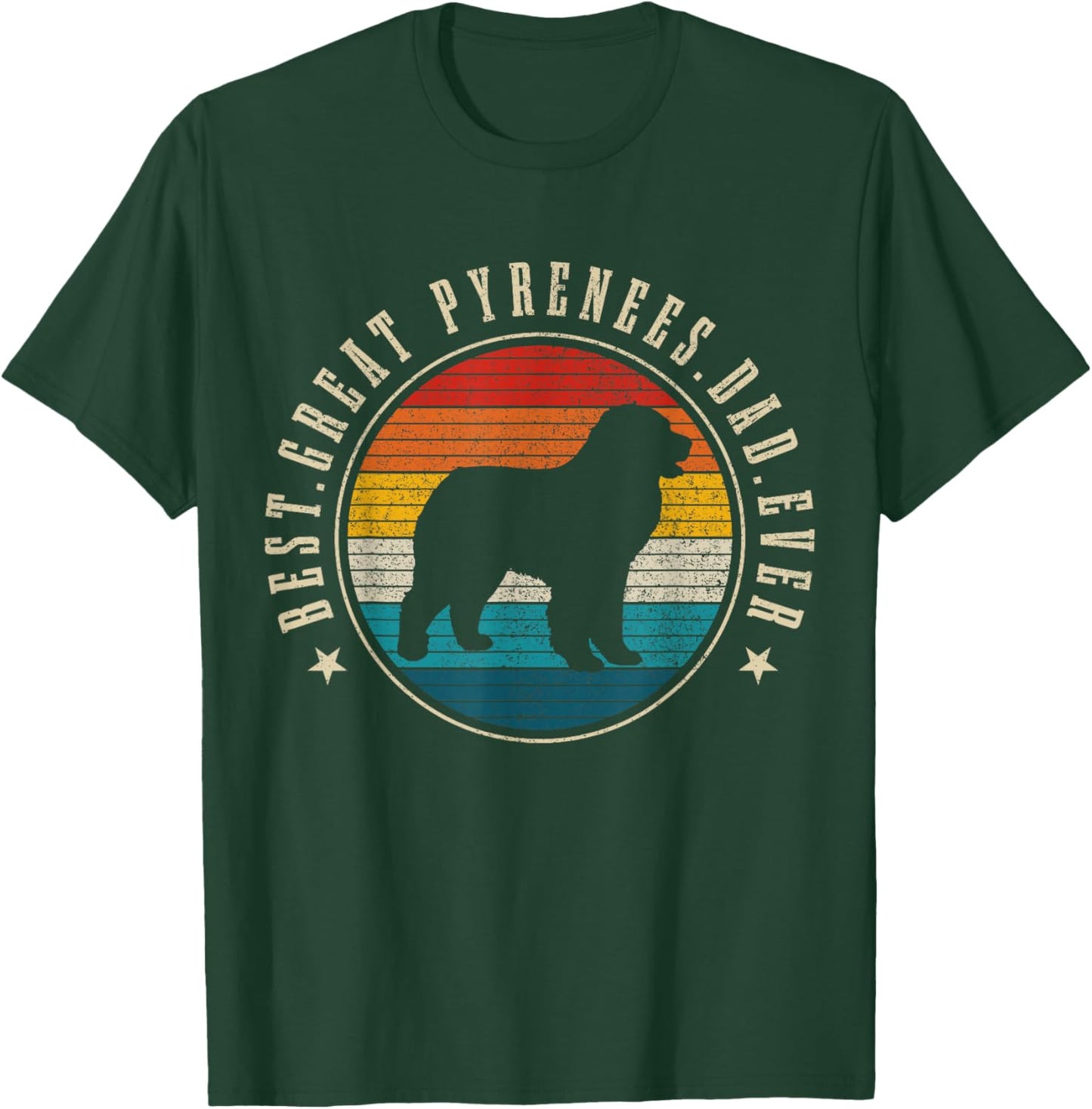 Pyrenean Mountain Dog Vintage Dog Funny T-Shirt - T-Shirt | Forest