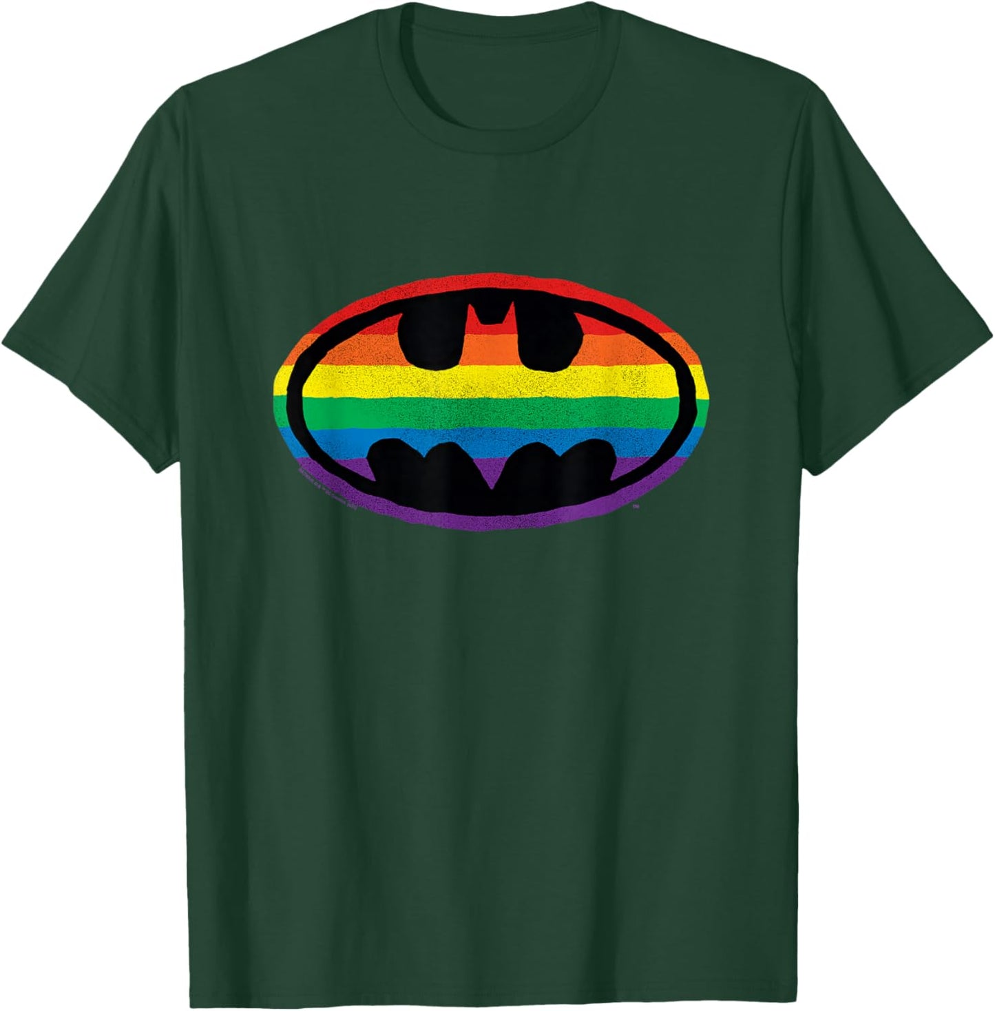 Batman Pride Rainbow Logo T-Shirt - T-Shirt | Forest