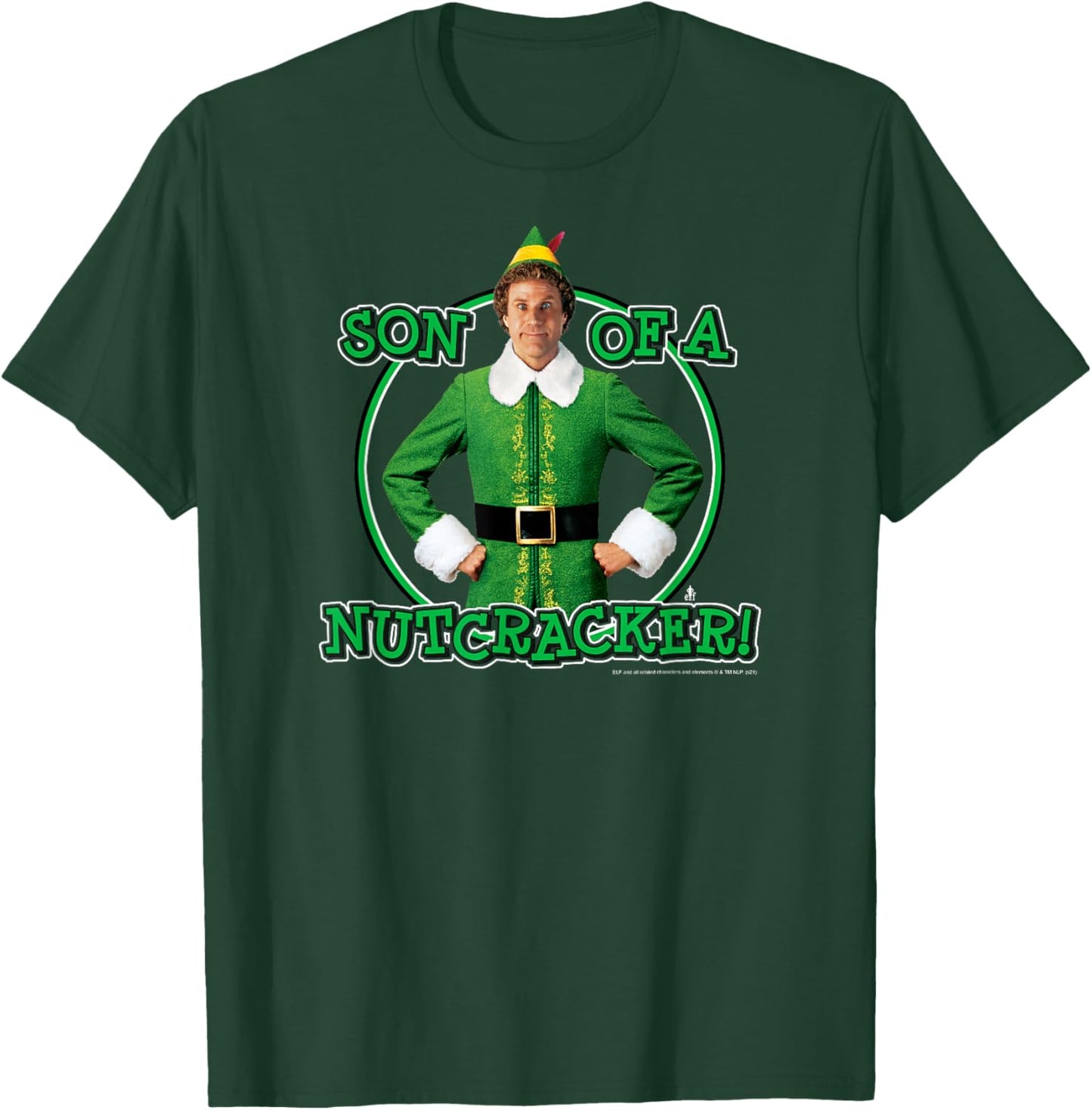 Elf Circle Buddy Son of a Nutcracker Funny Christmas T-Shirt - T-Shirt | Forest