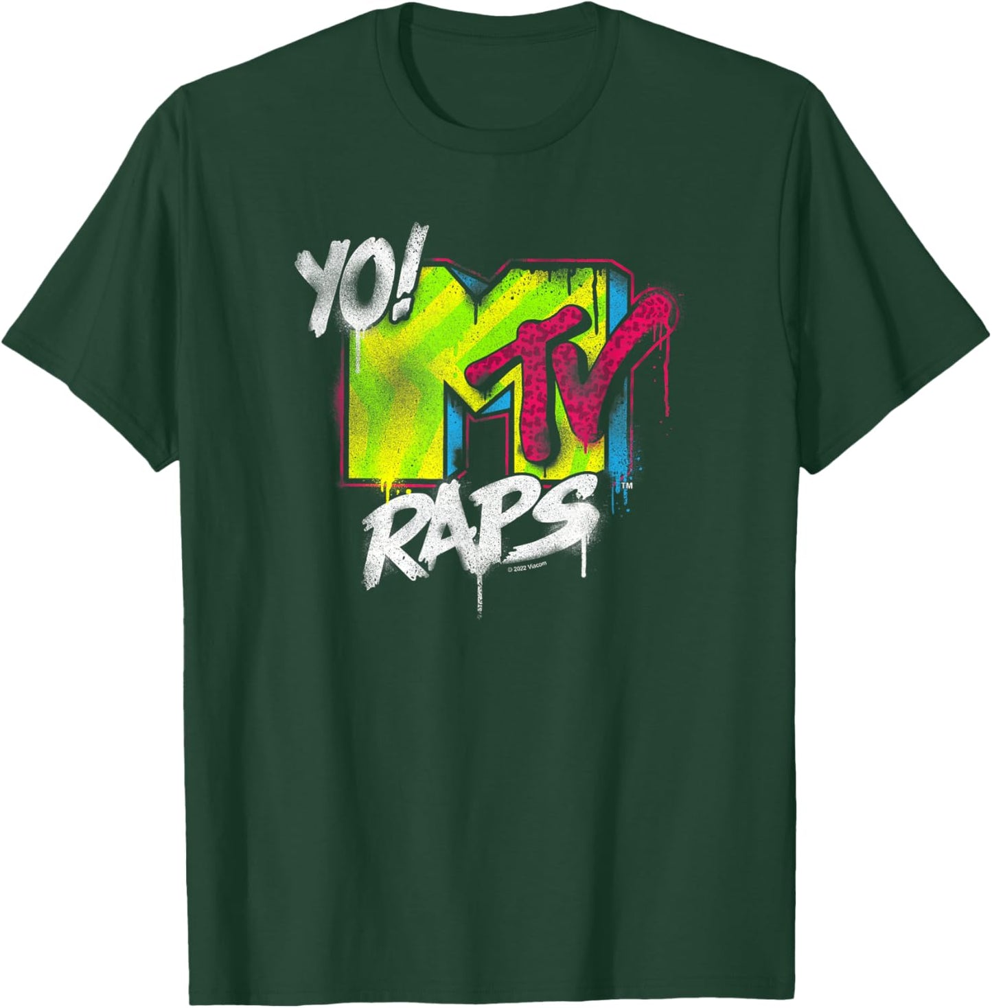 MTV Yo! MTV Raps Vintage Spray Can Logo T-Shirt - T-Shirt | Forest