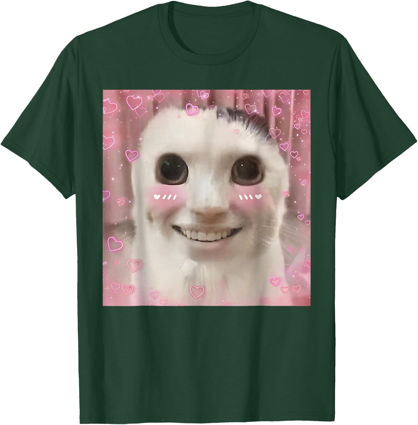 Goofy Ahh Cat Meme Dank Cursed Weirdcore Funny Dank Meme T-Shirt - T-Shirt | Forest