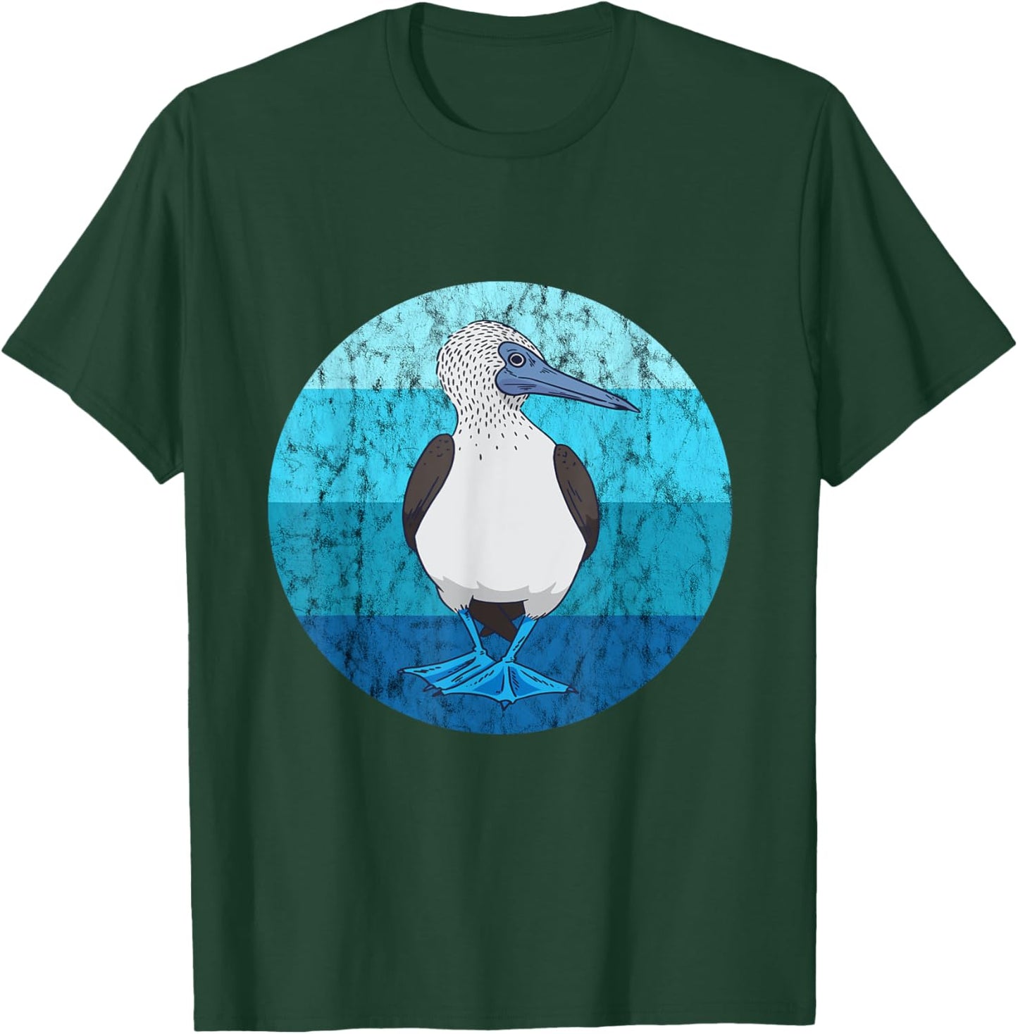 Blue-footed boobies boobies bird lovers retro vintage water T-Shirt - T-Shirt | Forest