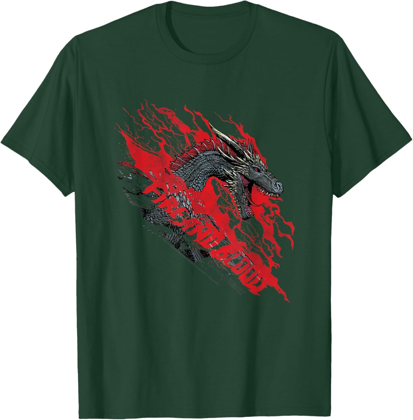 Game of Thrones Fire and Blood Dragon T-Shirt - T-Shirt | Forest