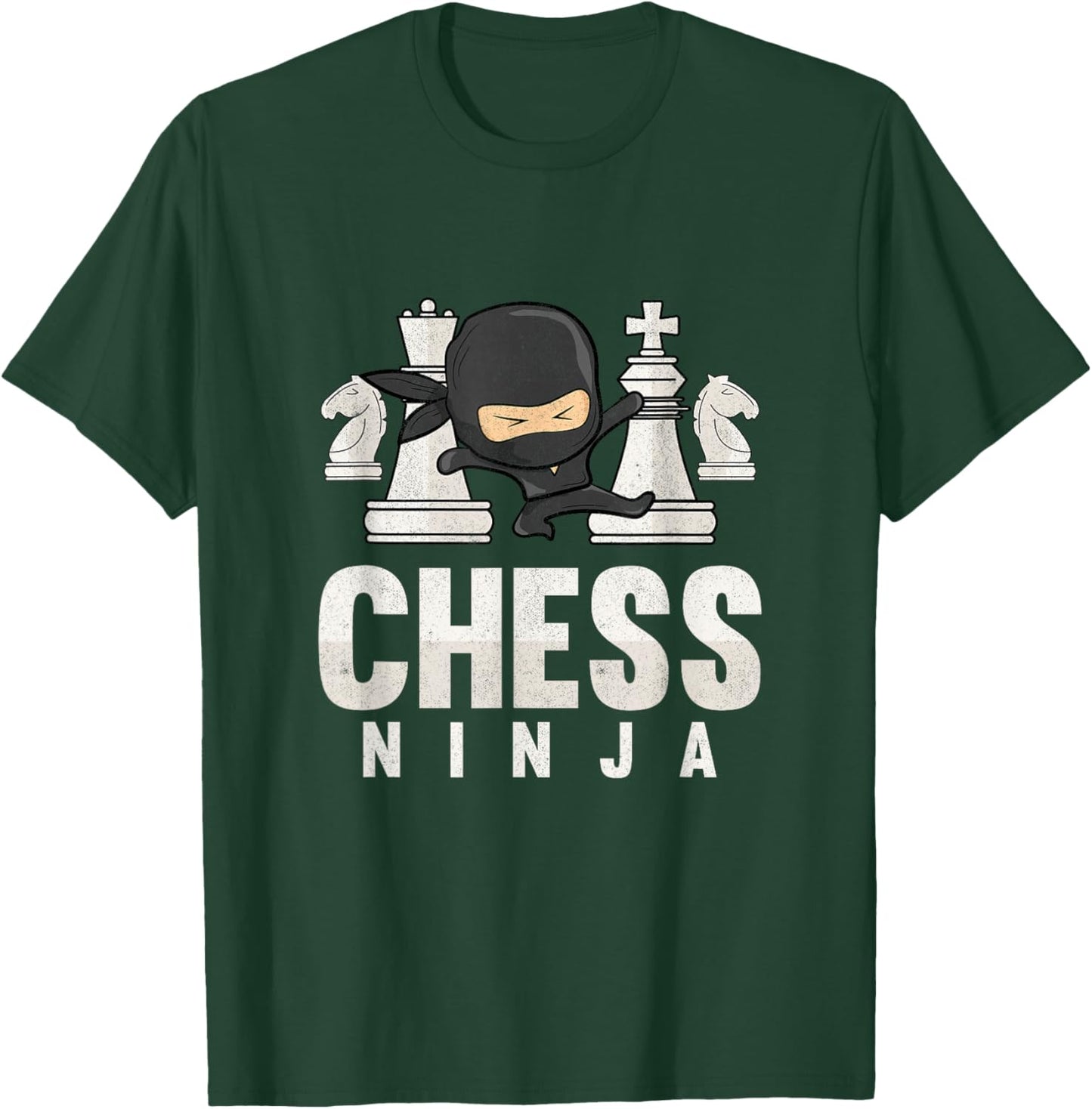 Chess Ninja Funny Chess Kids Chess Player Chess Boys T-Shirt - T-Shirt | Forest