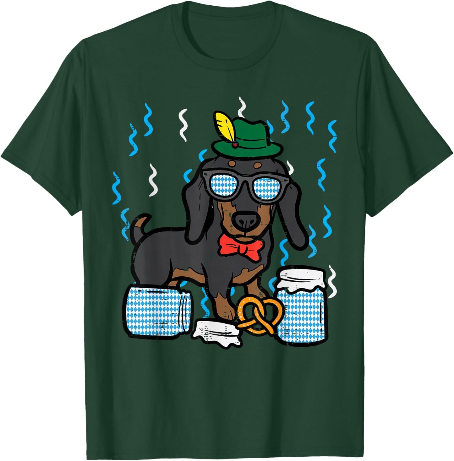 Oktoberfest German Dachshund Dog Owner Doxie Kids Women Men T-Shirt - T-Shirt | Forest